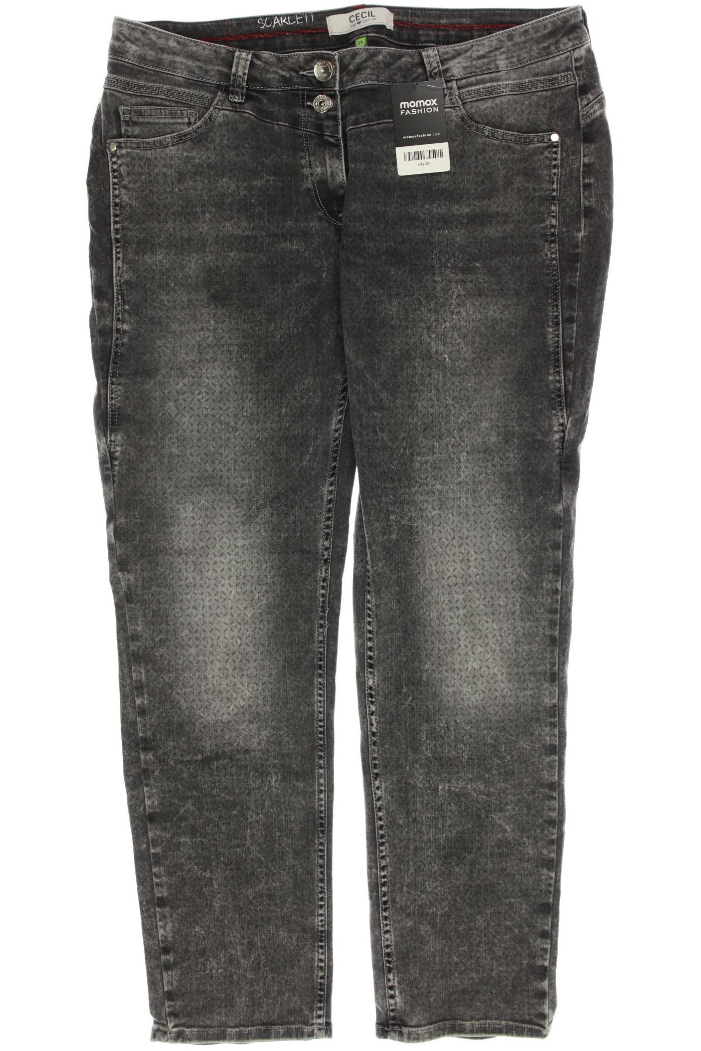 

CECIL Damen Jeans, grau