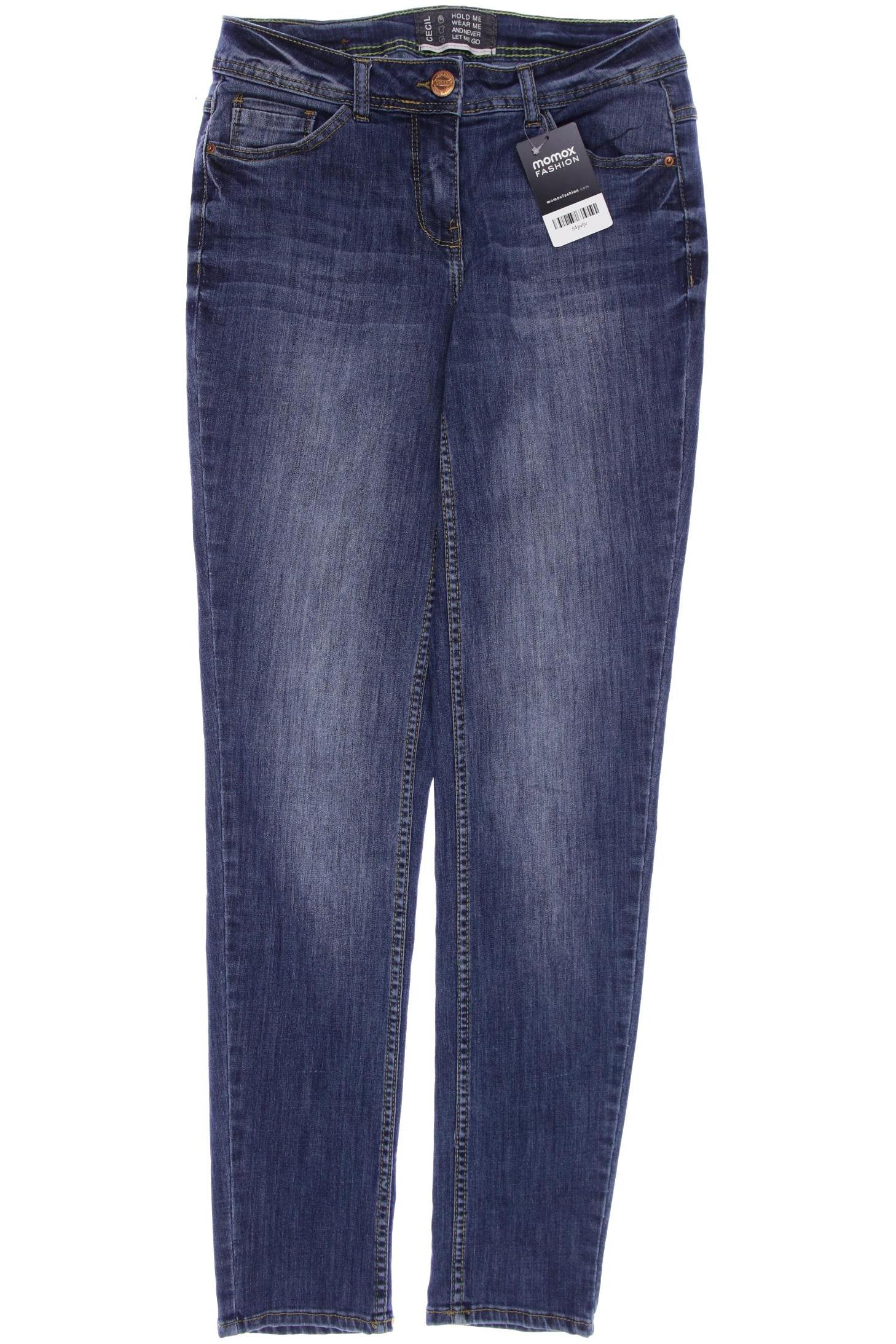 

CECIL Damen Jeans, blau