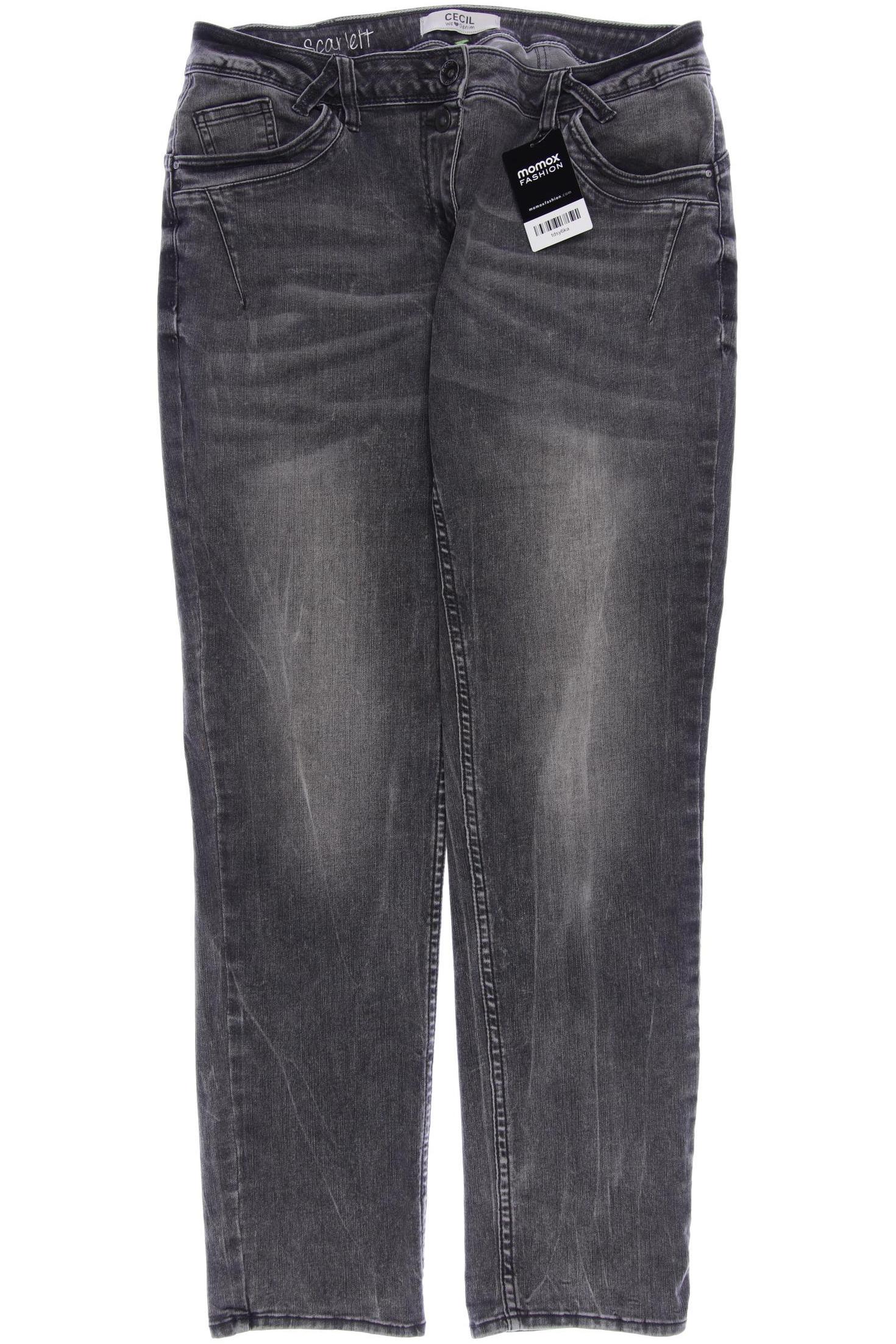 

CECIL Damen Jeans, grau