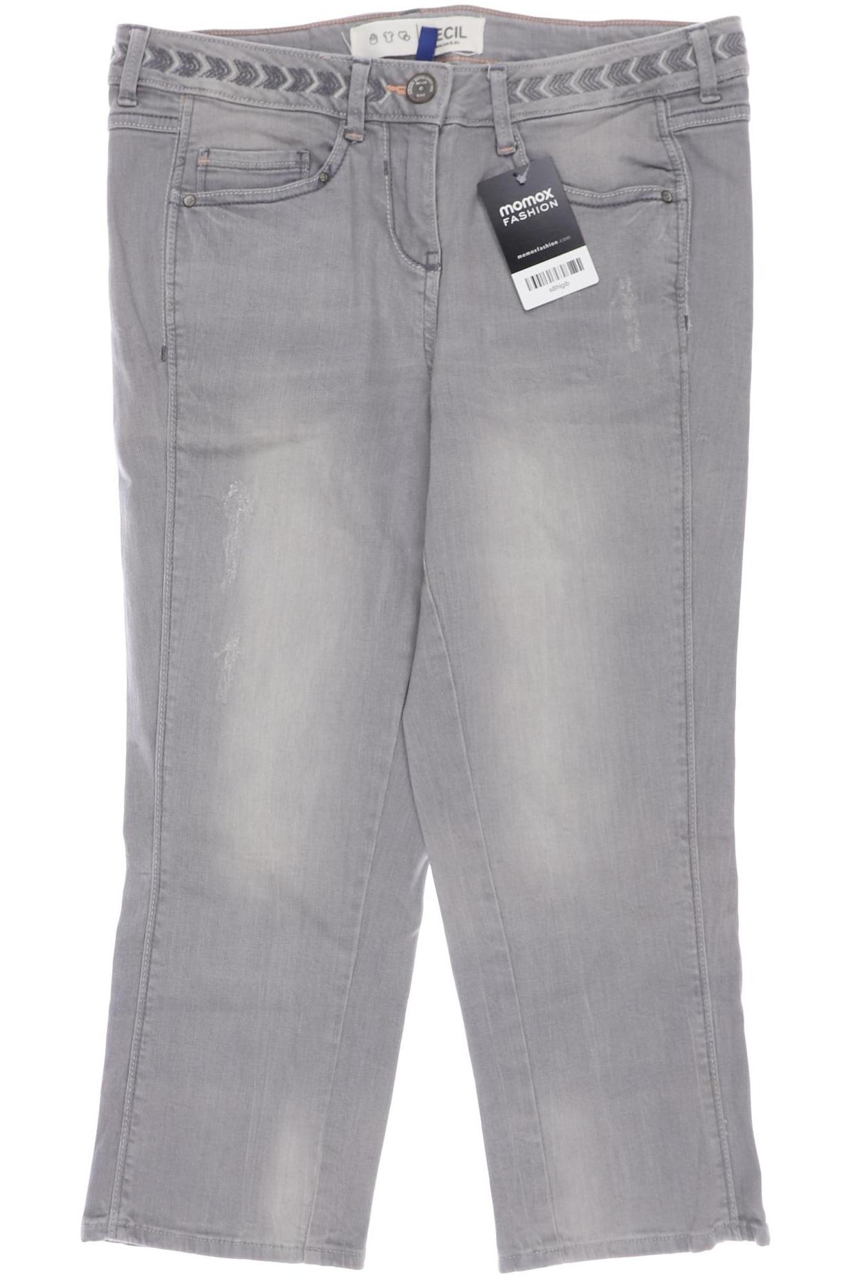 

CECIL Damen Jeans, grau