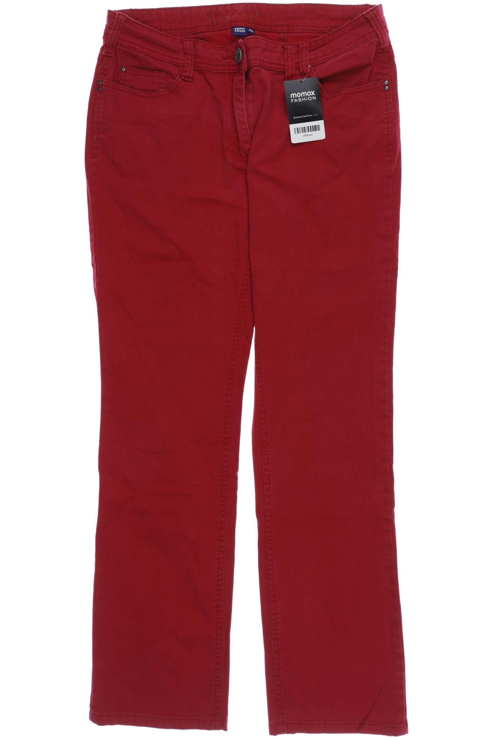 

Cecil Damen Jeans, rot, Gr. 42