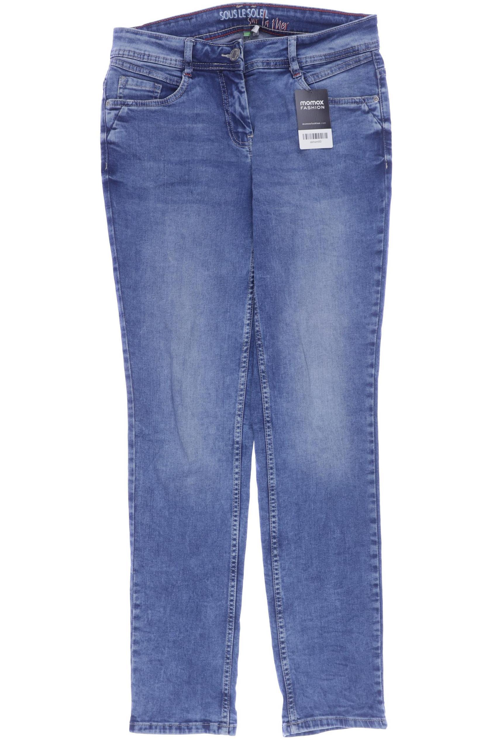 

CECIL Damen Jeans, blau