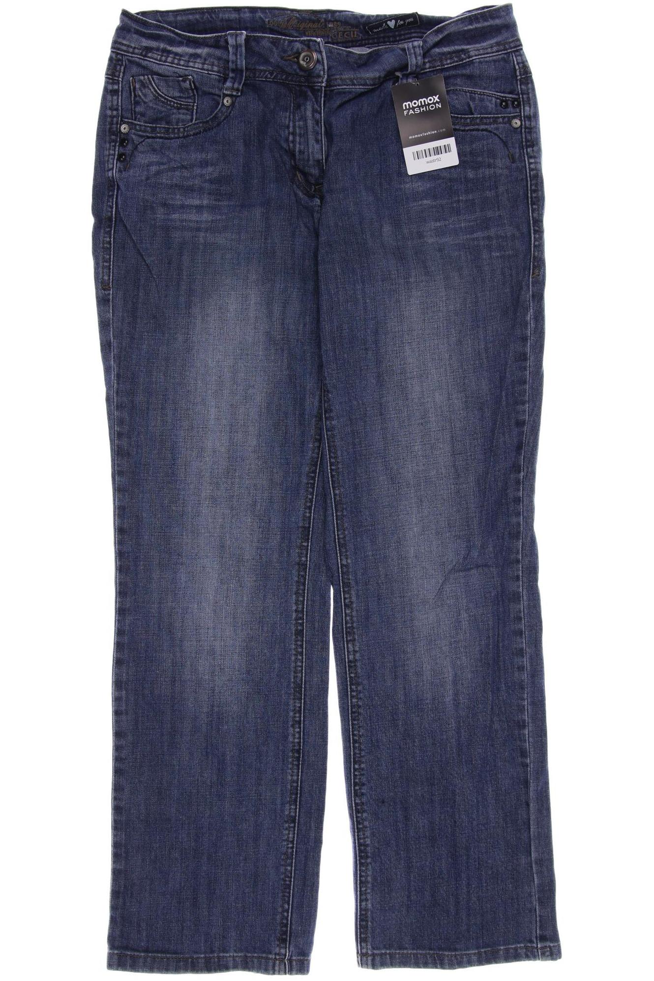 

CECIL Damen Jeans, blau