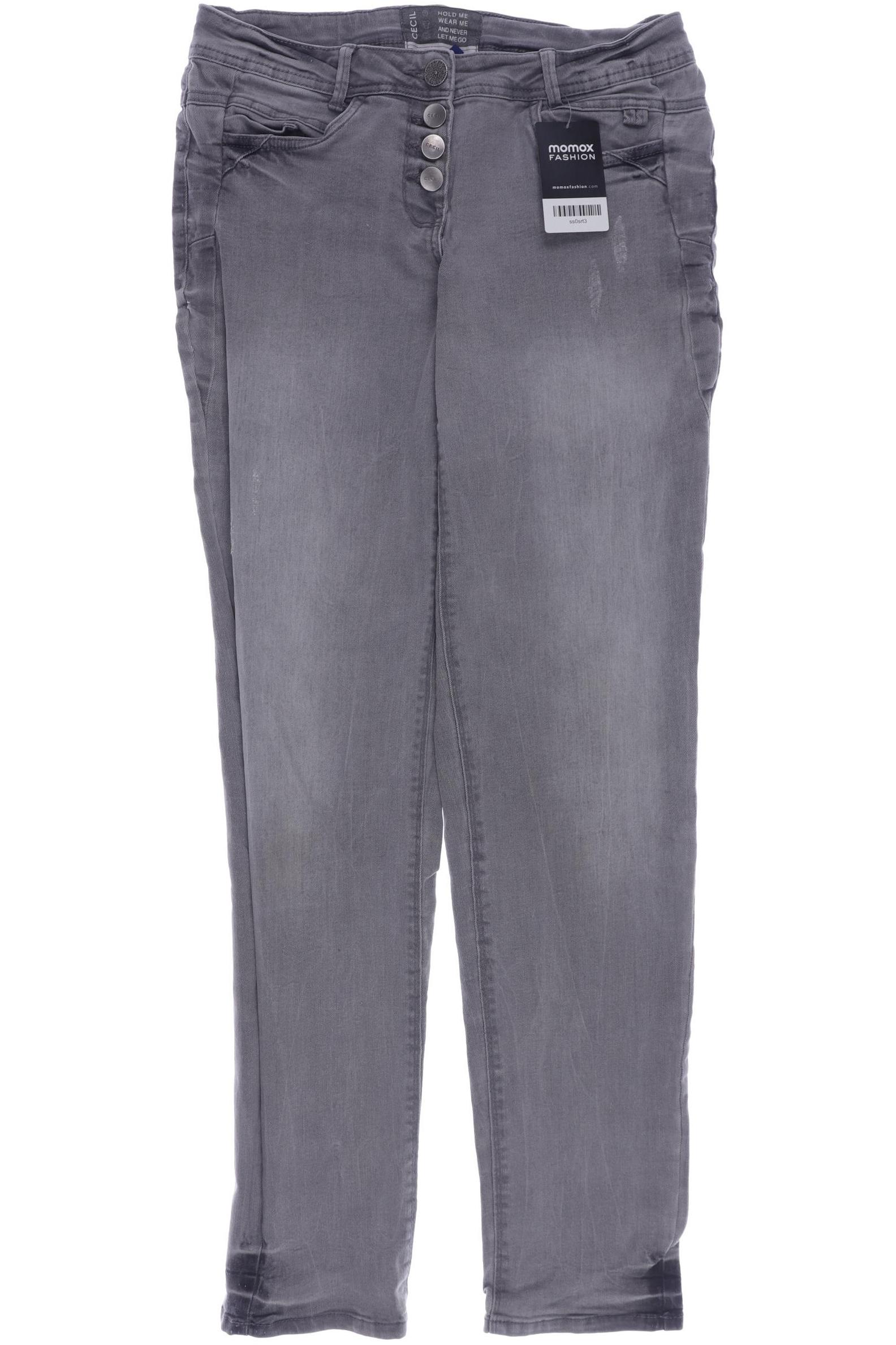 

CECIL Damen Jeans, grau