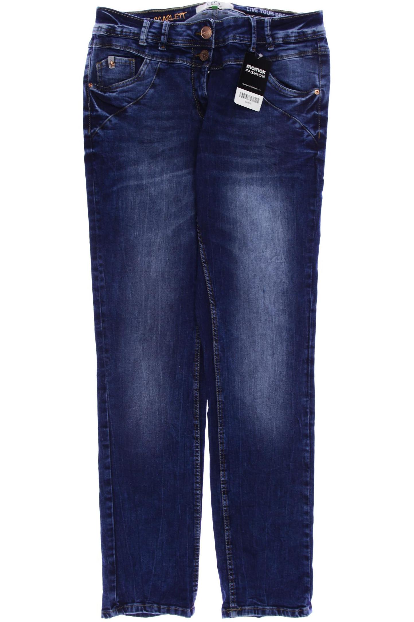 

CECIL Damen Jeans, blau