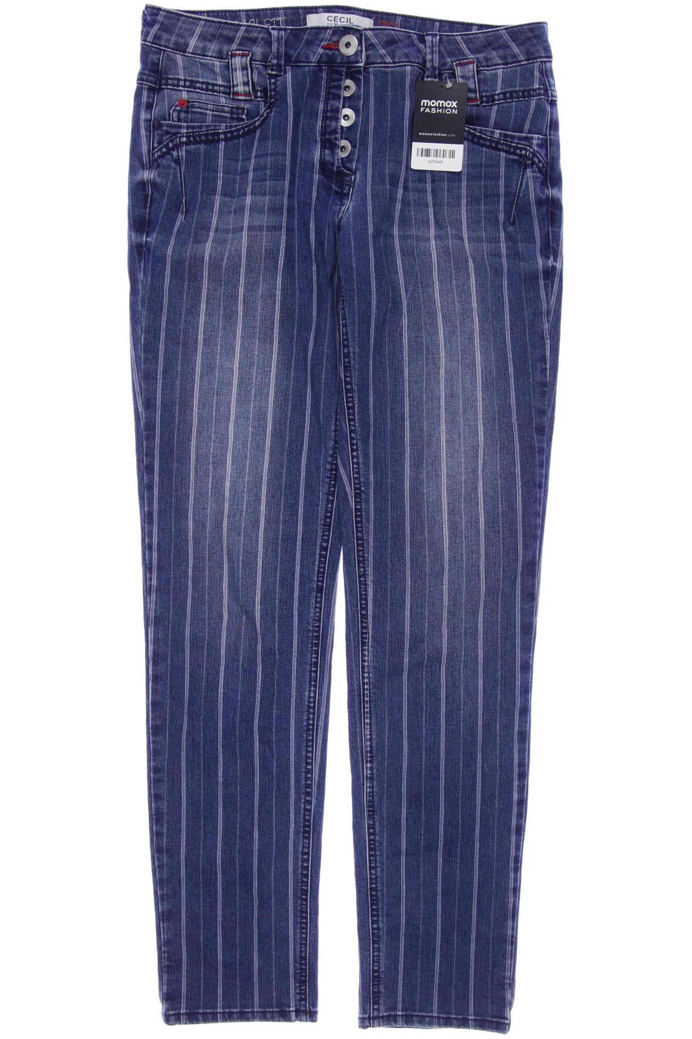 

CECIL Damen Jeans, blau