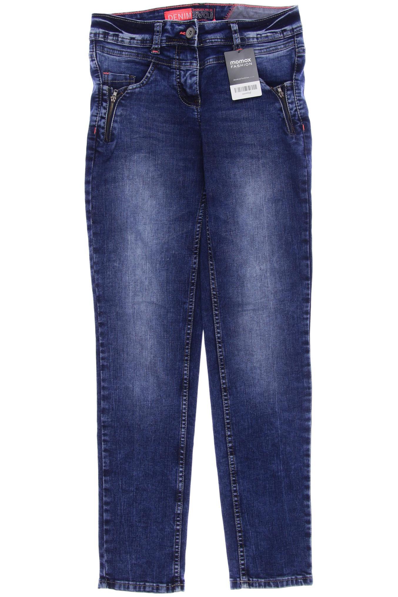 

CECIL Damen Jeans, blau