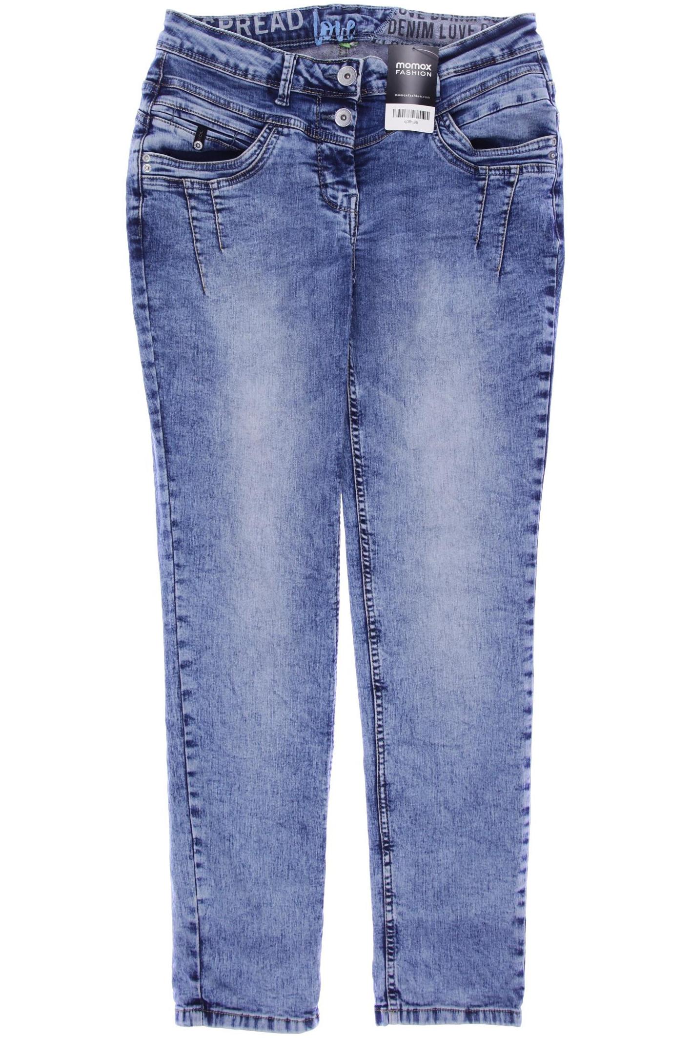 

CECIL Damen Jeans, blau