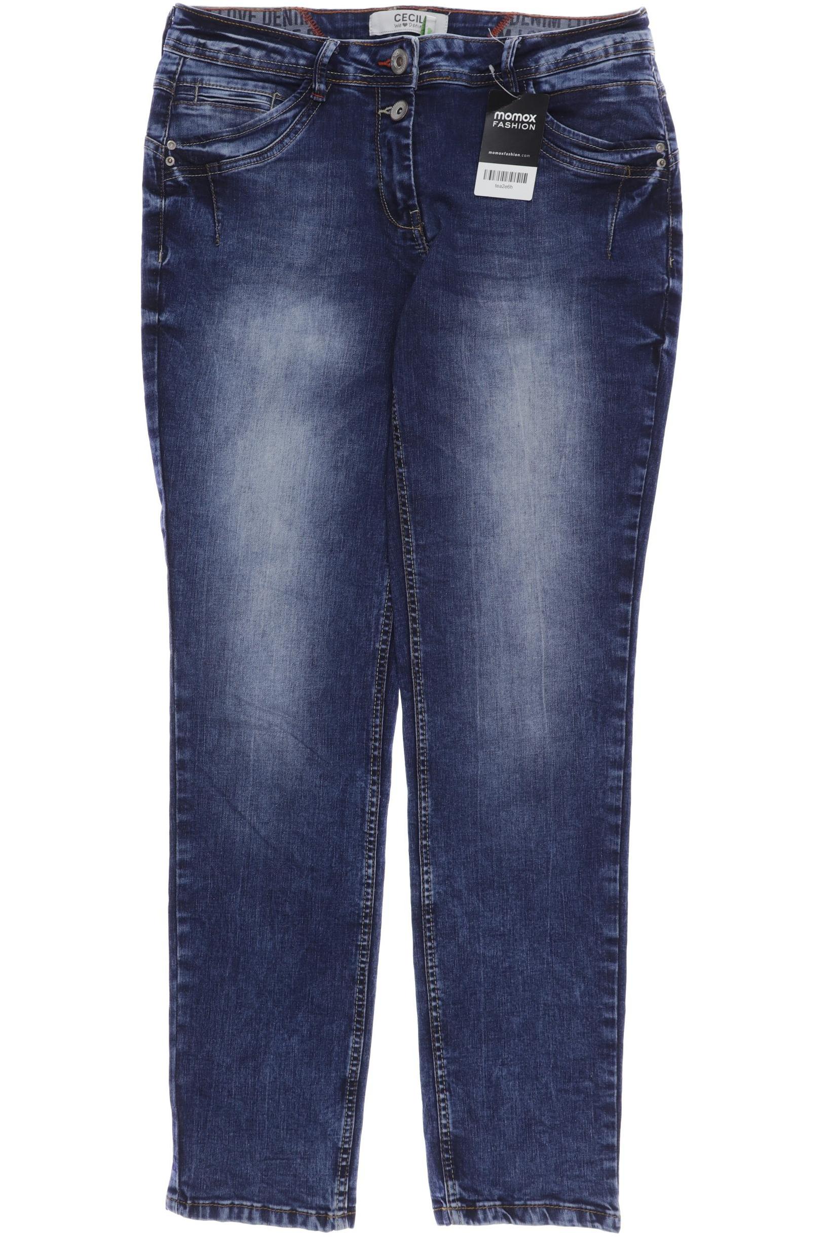 

CECIL Damen Jeans, blau