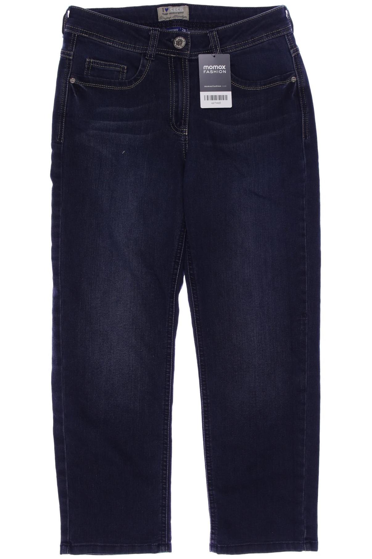 

CECIL Damen Jeans, marineblau