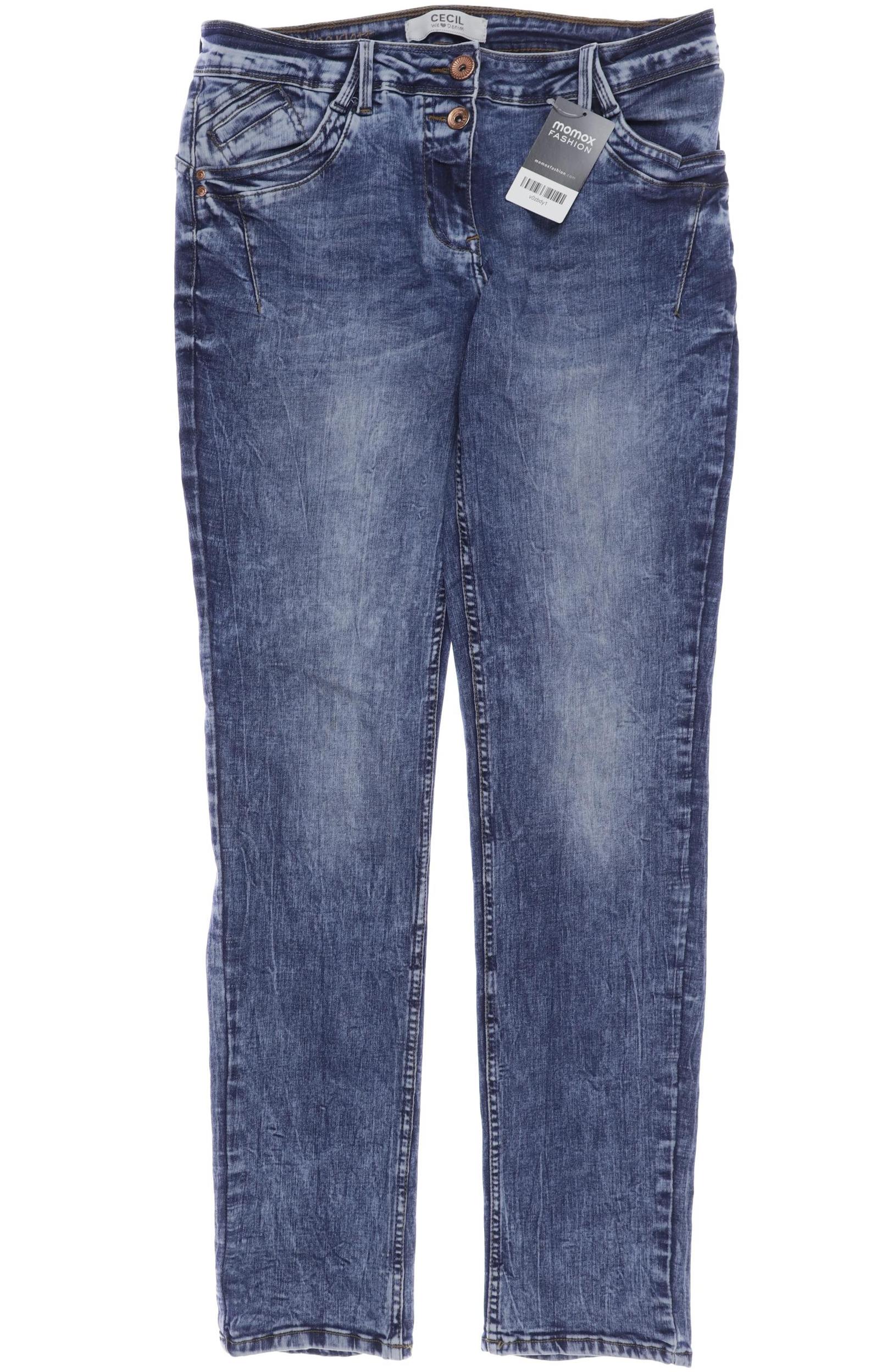 

CECIL Damen Jeans, blau