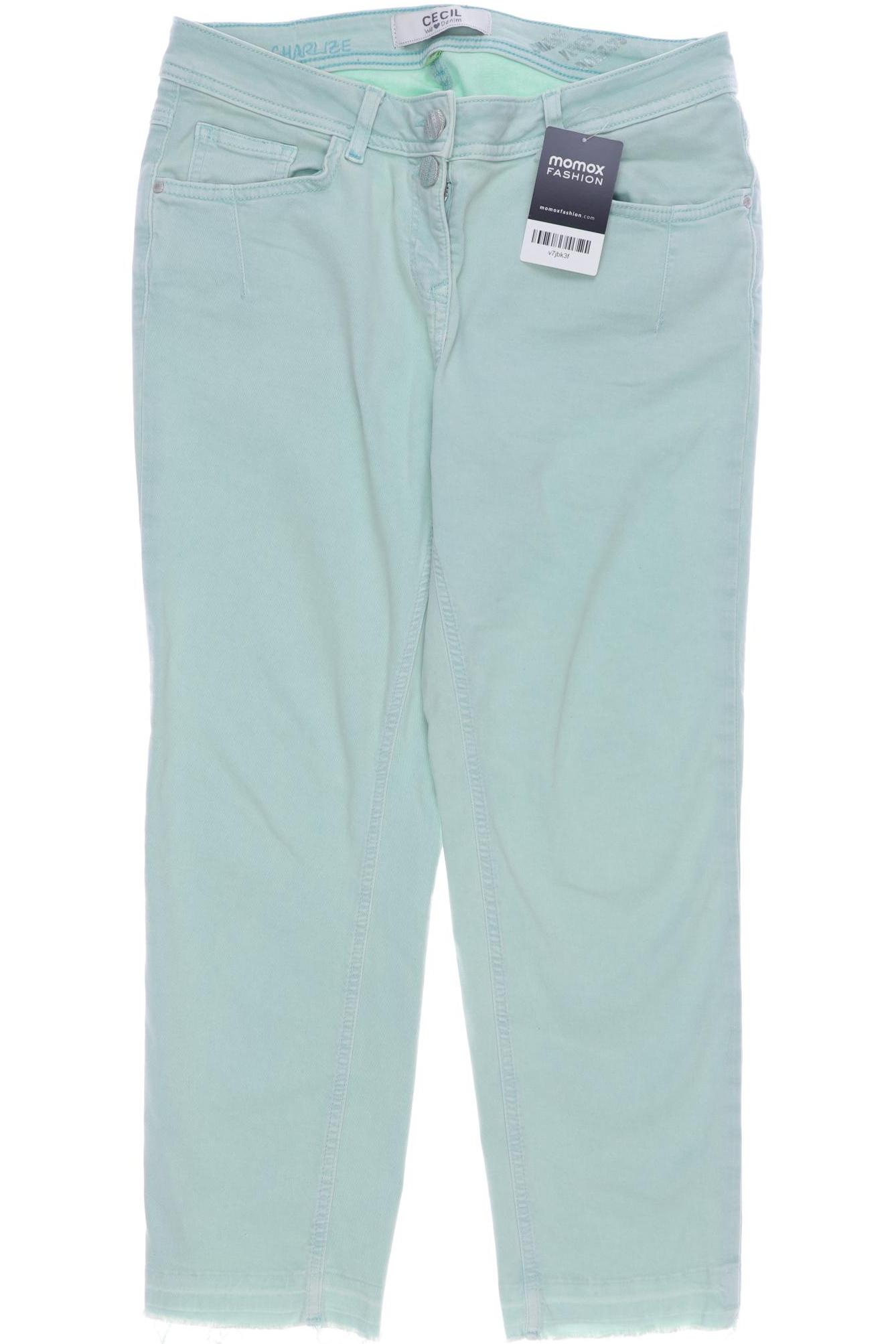

CECIL Damen Jeans, hellgrün