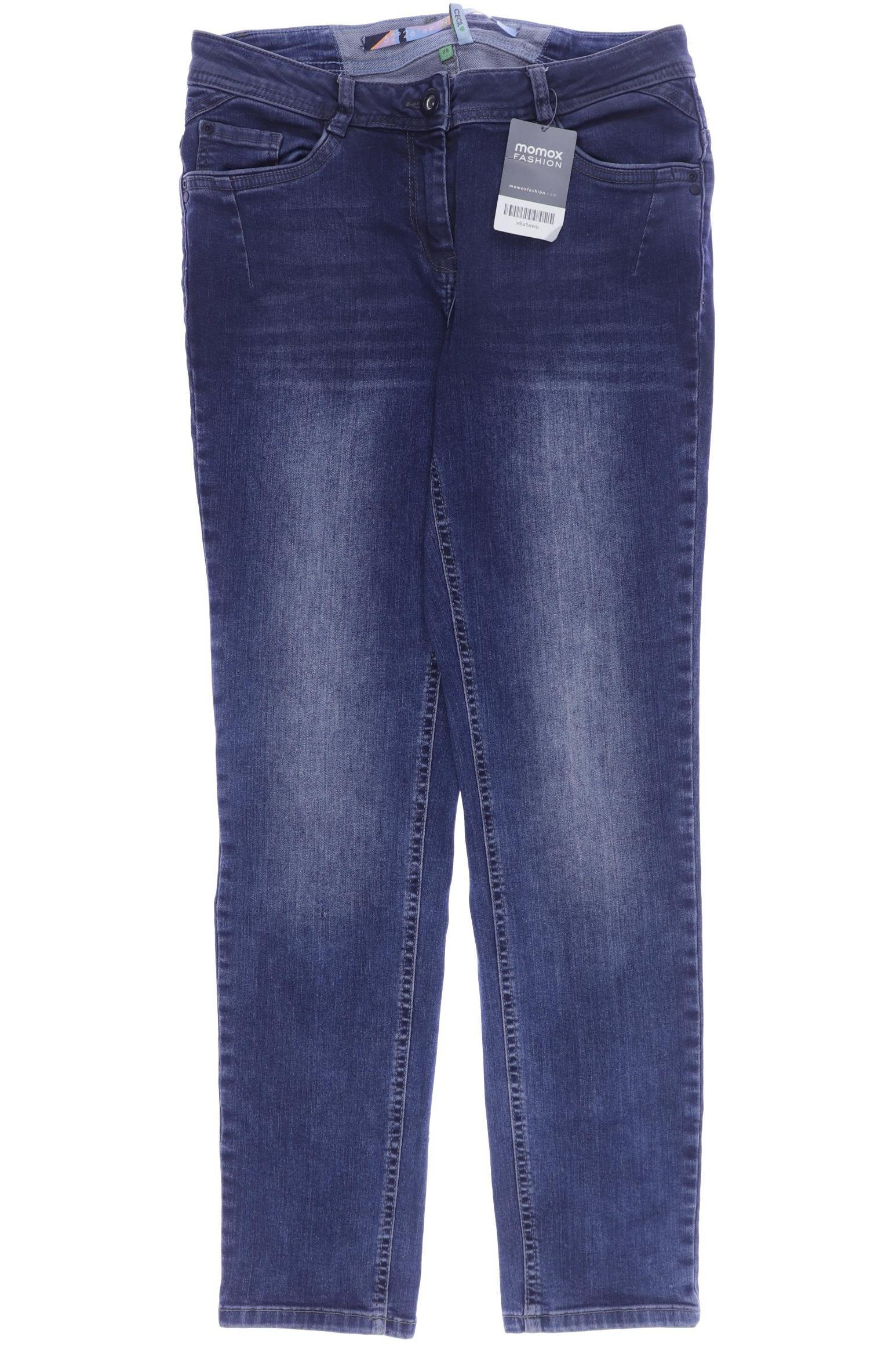 

CECIL Damen Jeans, blau