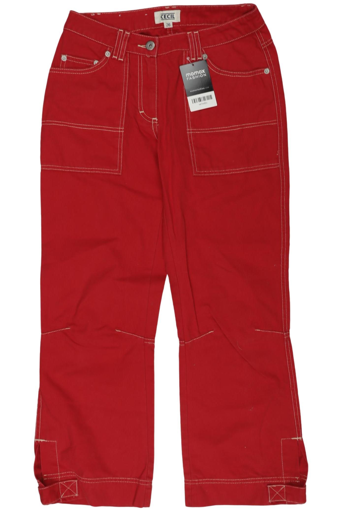 

Cecil Damen Jeans, rot, Gr. 26