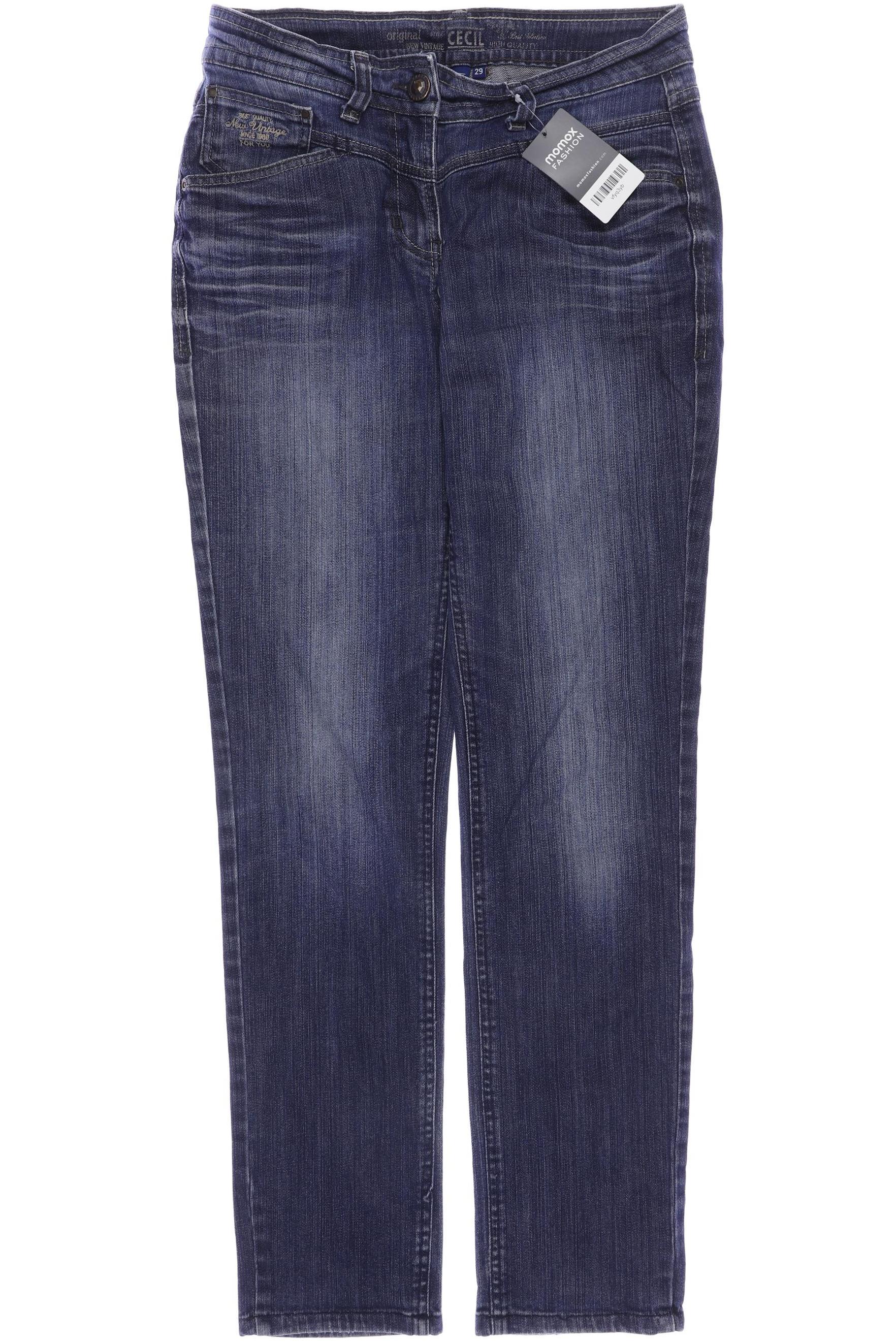 

CECIL Damen Jeans, blau