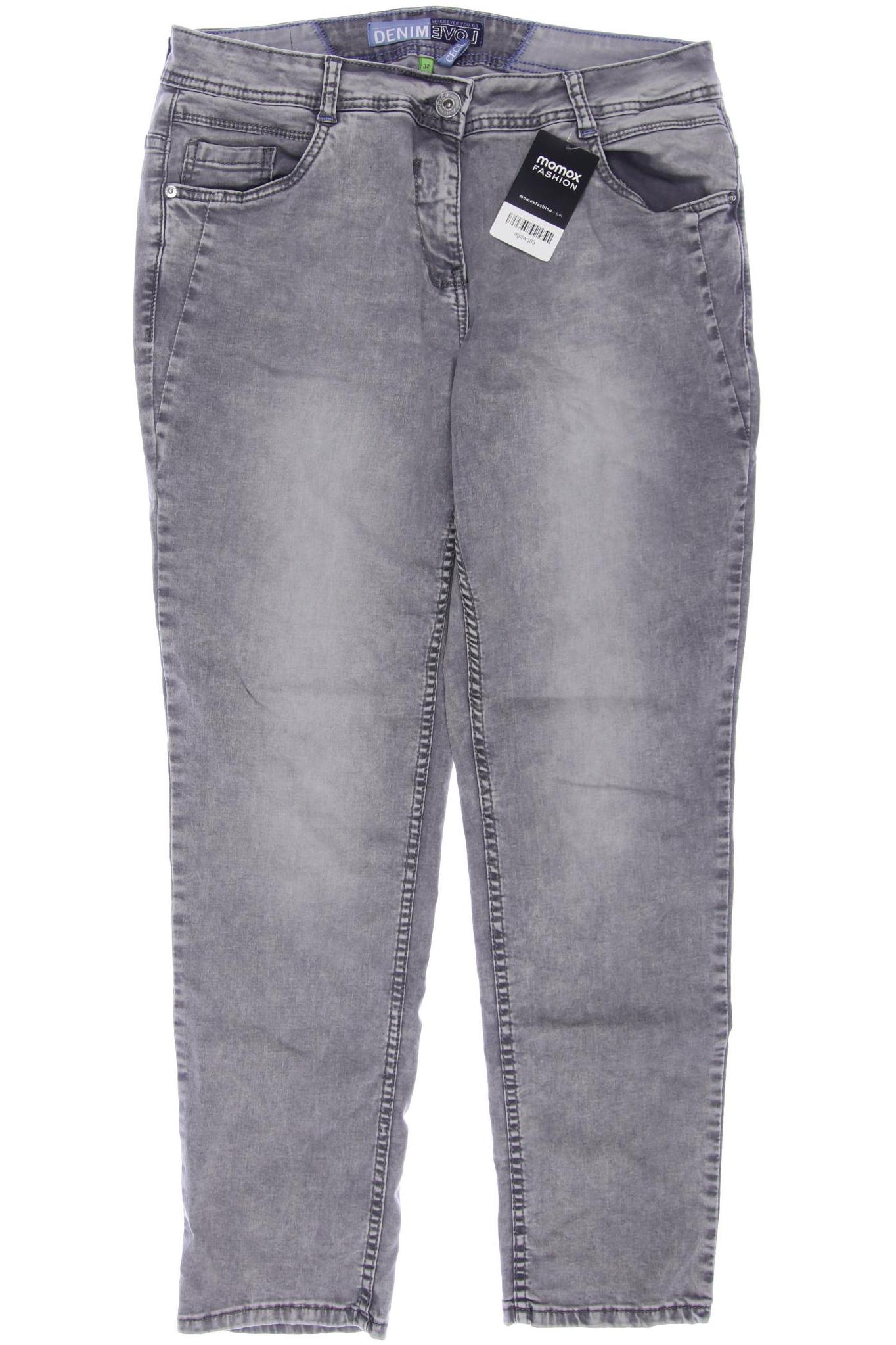 

CECIL Damen Jeans, grau