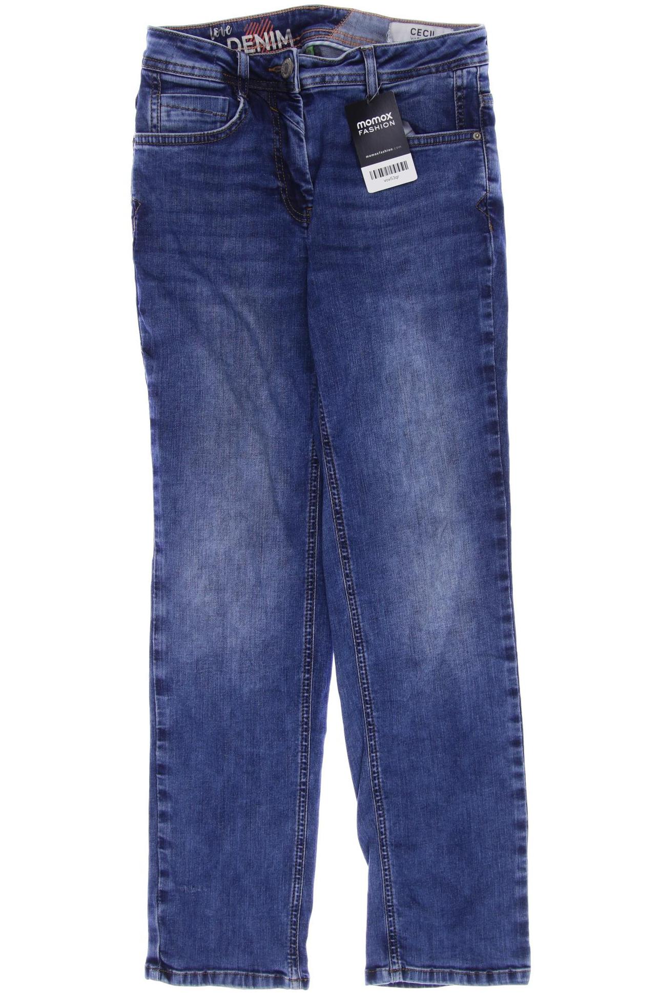 

CECIL Damen Jeans, blau