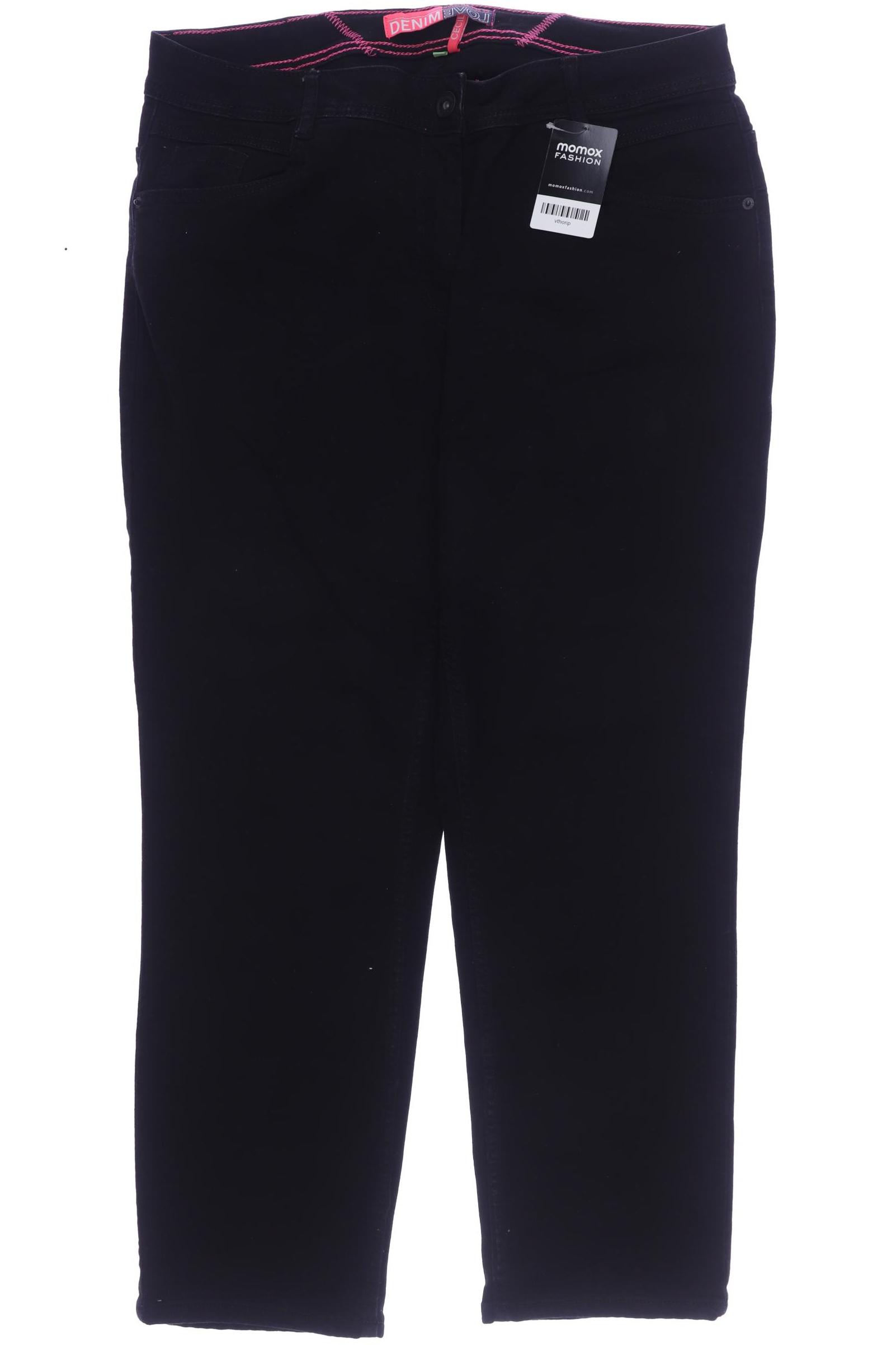 

CECIL Damen Jeans, schwarz
