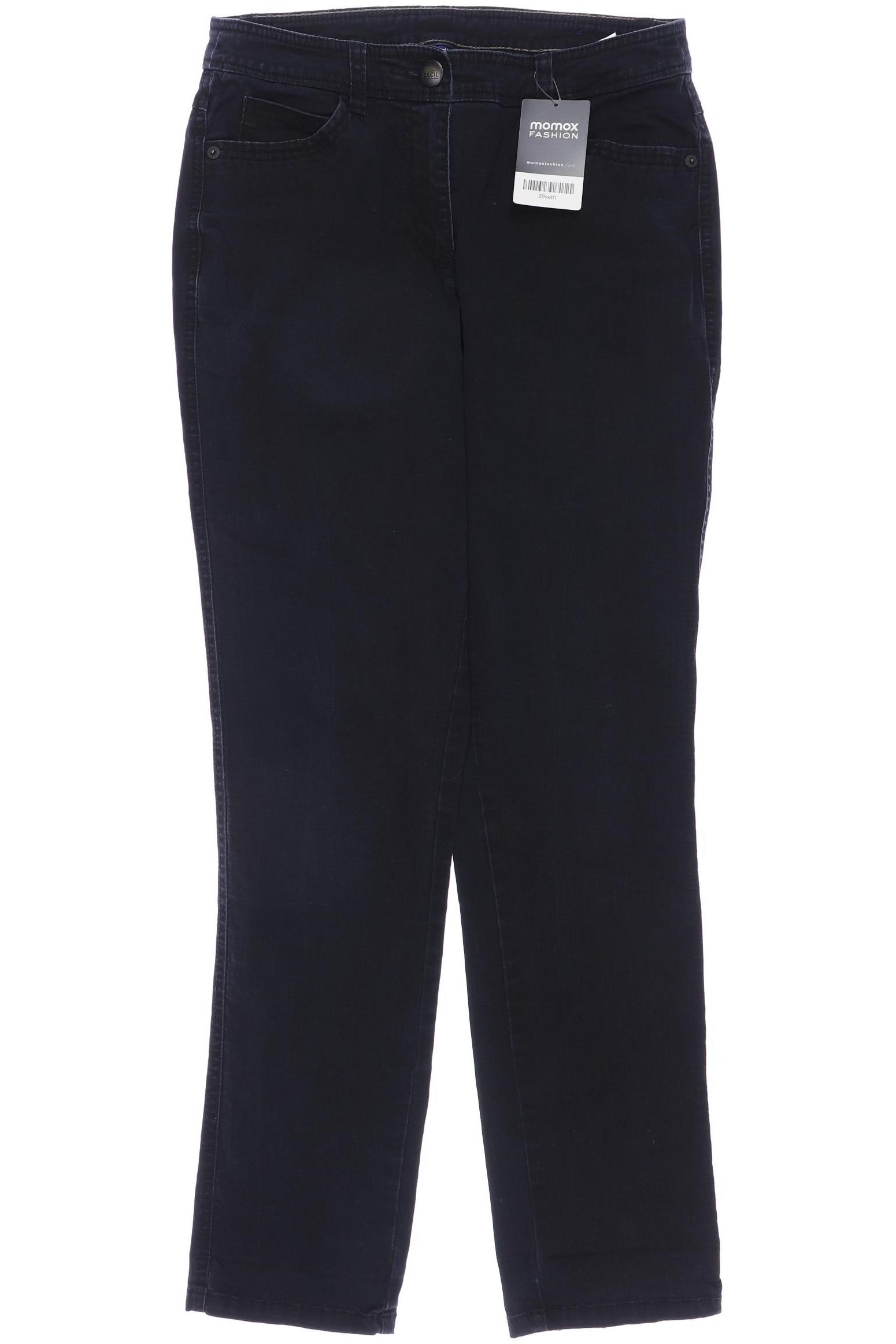 

CECIL Damen Jeans, schwarz