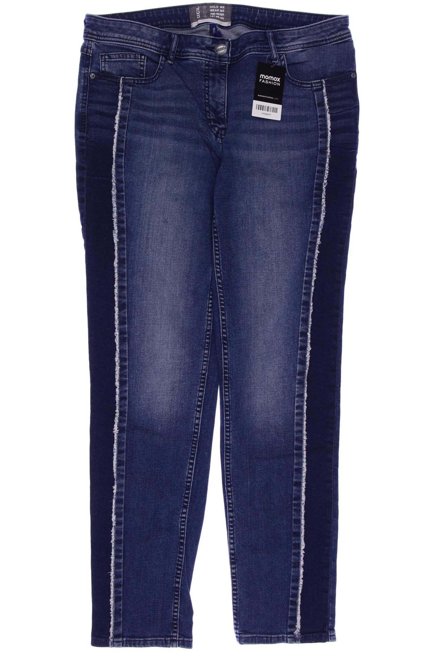 

CECIL Damen Jeans, blau