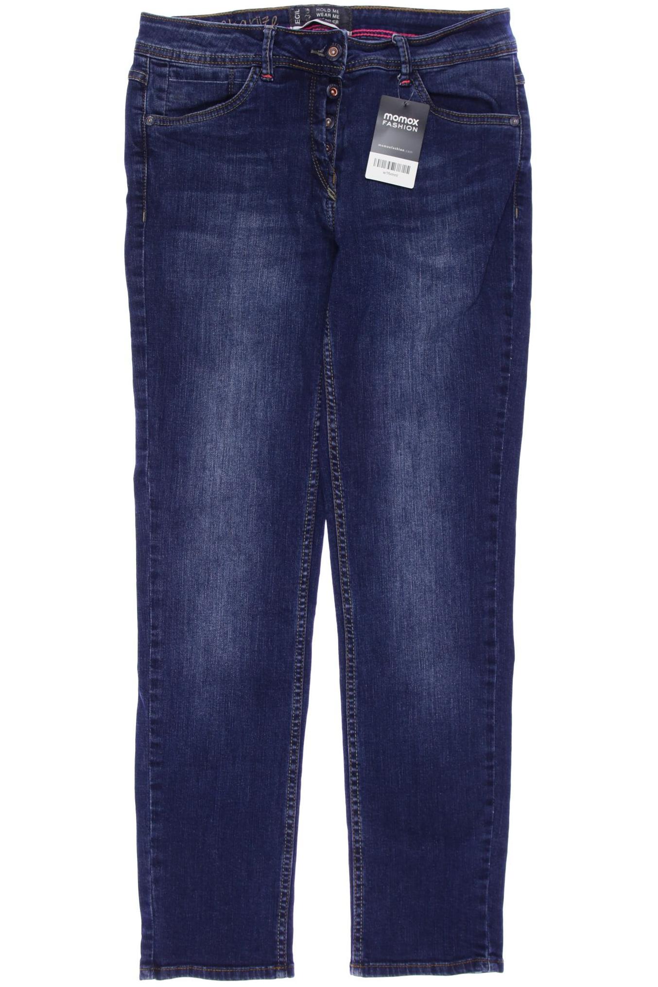 

CECIL Damen Jeans, blau