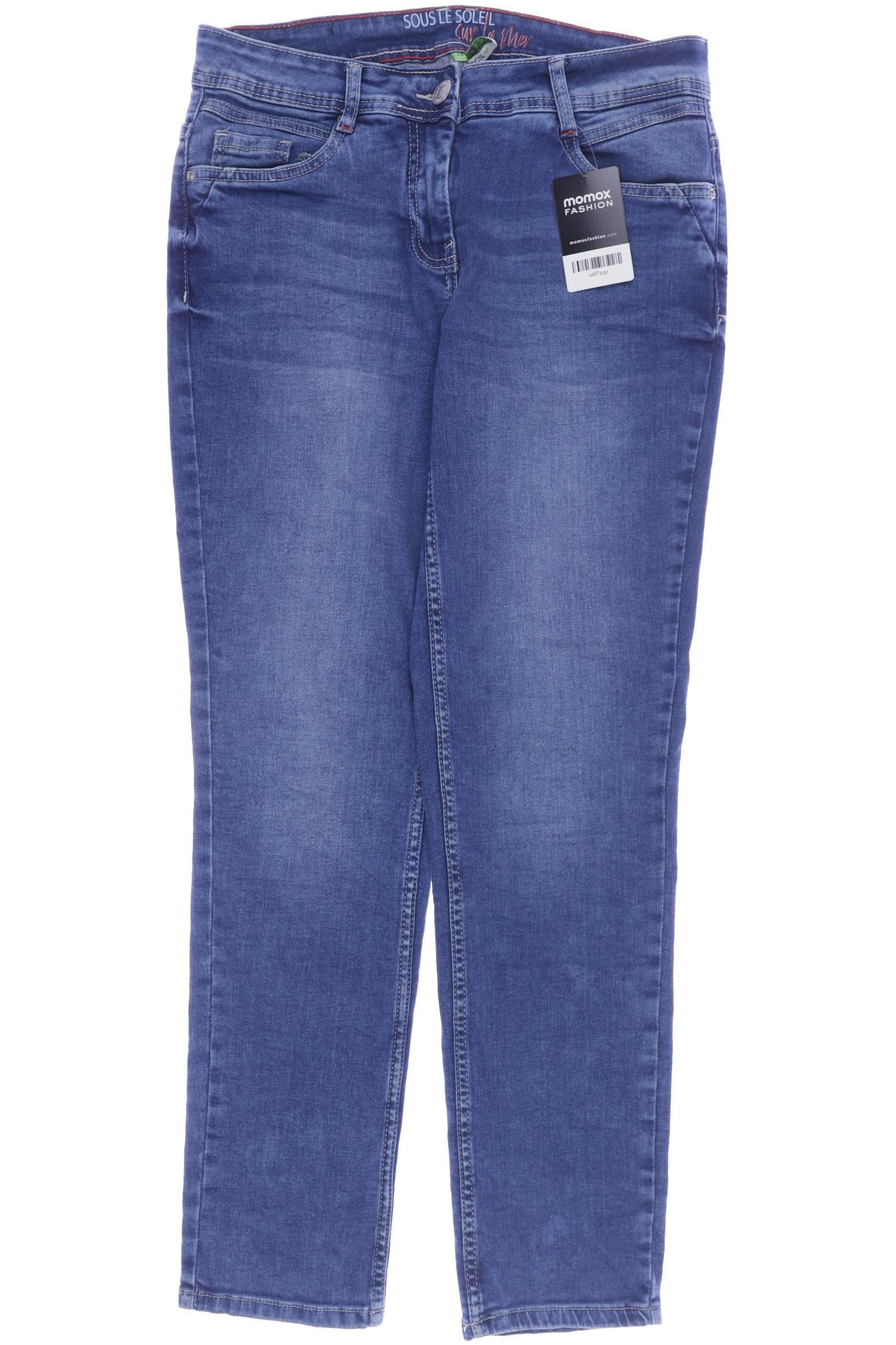 

CECIL Damen Jeans, blau