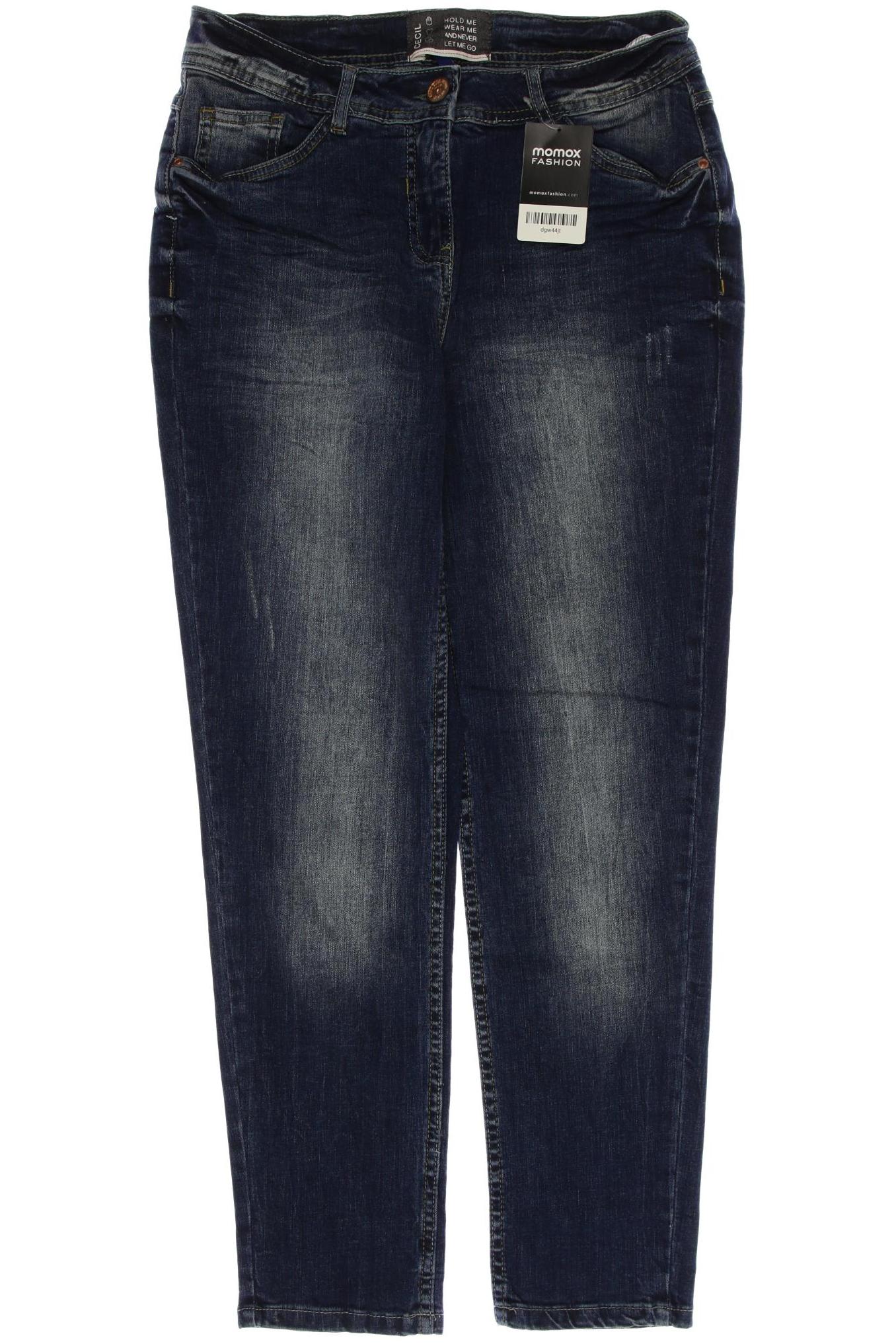 

CECIL Damen Jeans, blau