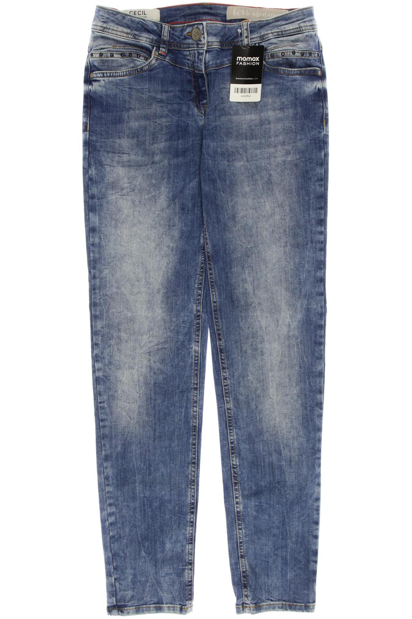 

CECIL Damen Jeans, blau