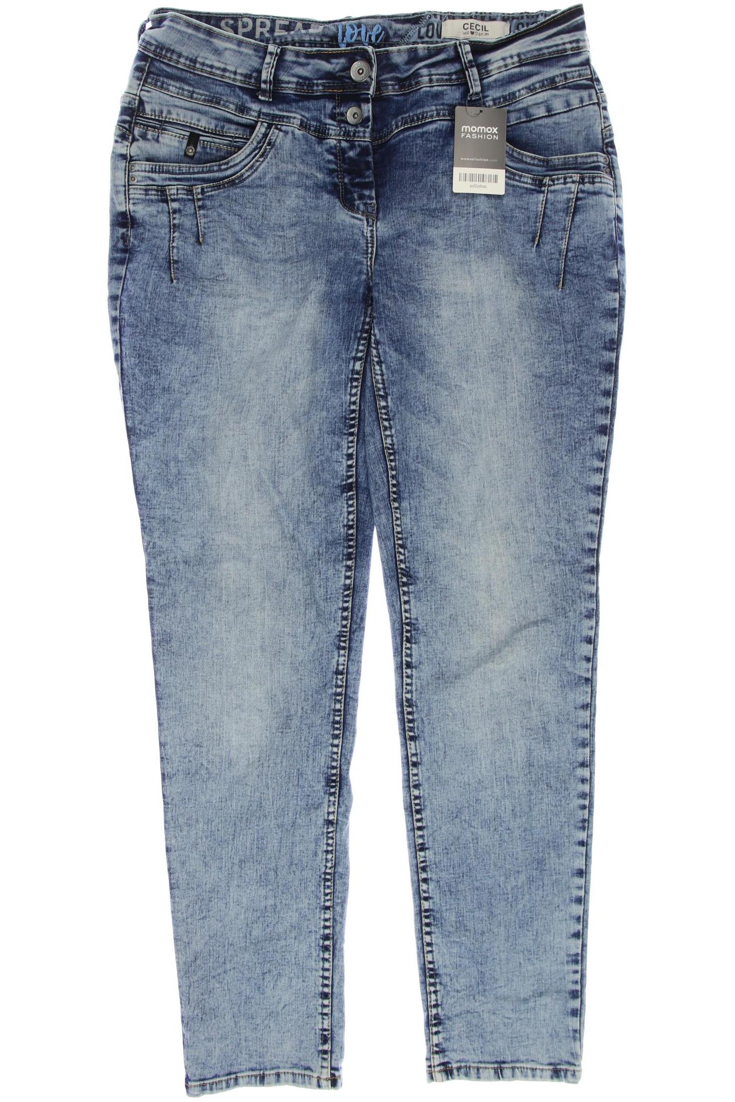 

CECIL Damen Jeans, blau