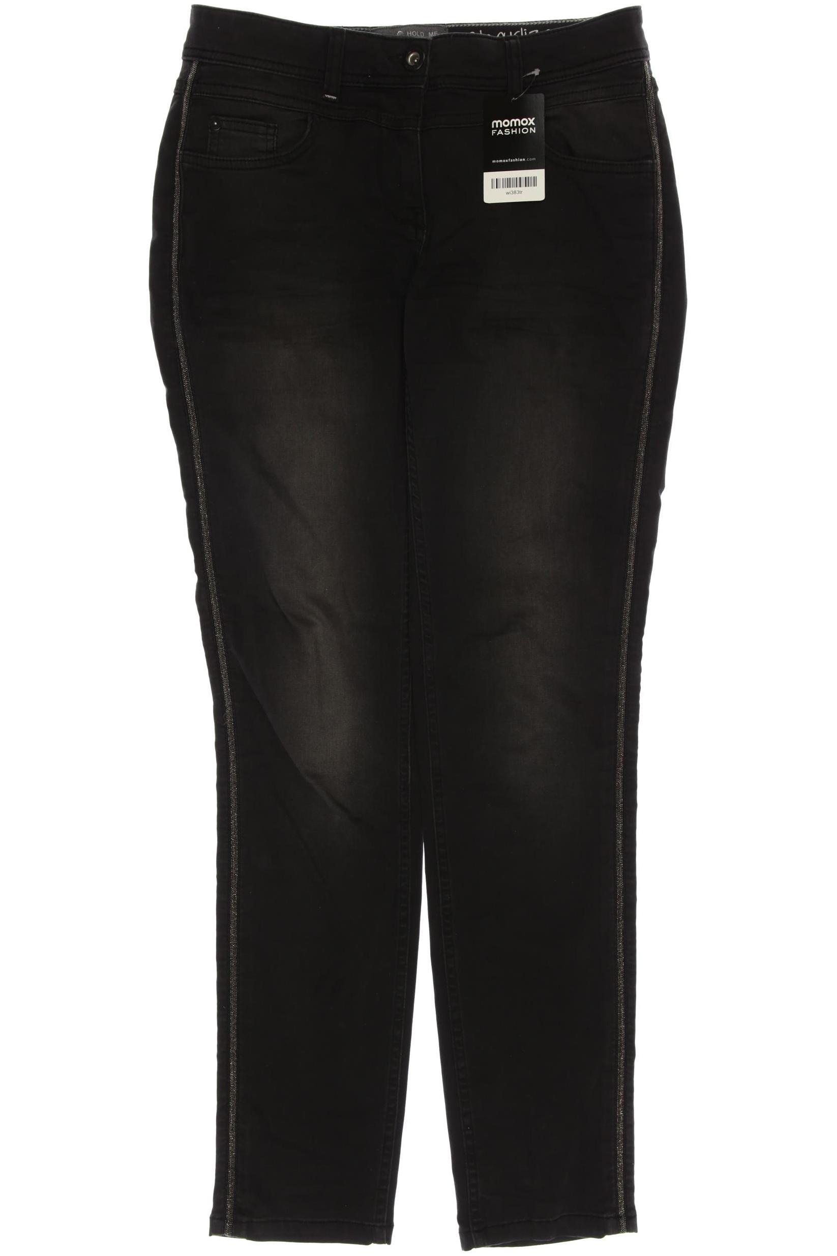 

CECIL Damen Jeans, schwarz