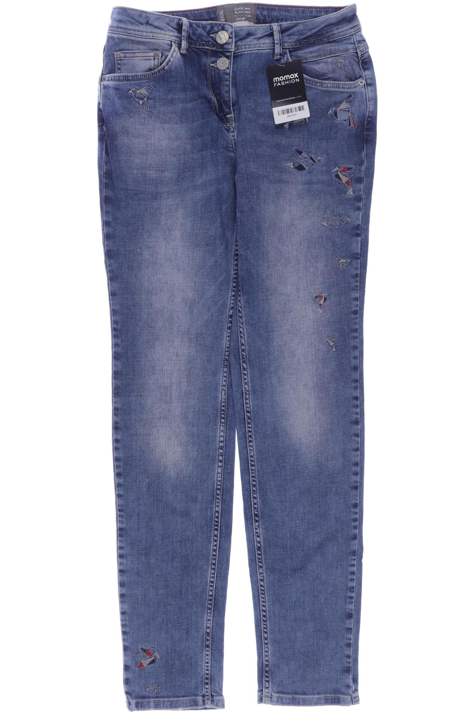 

CECIL Damen Jeans, blau