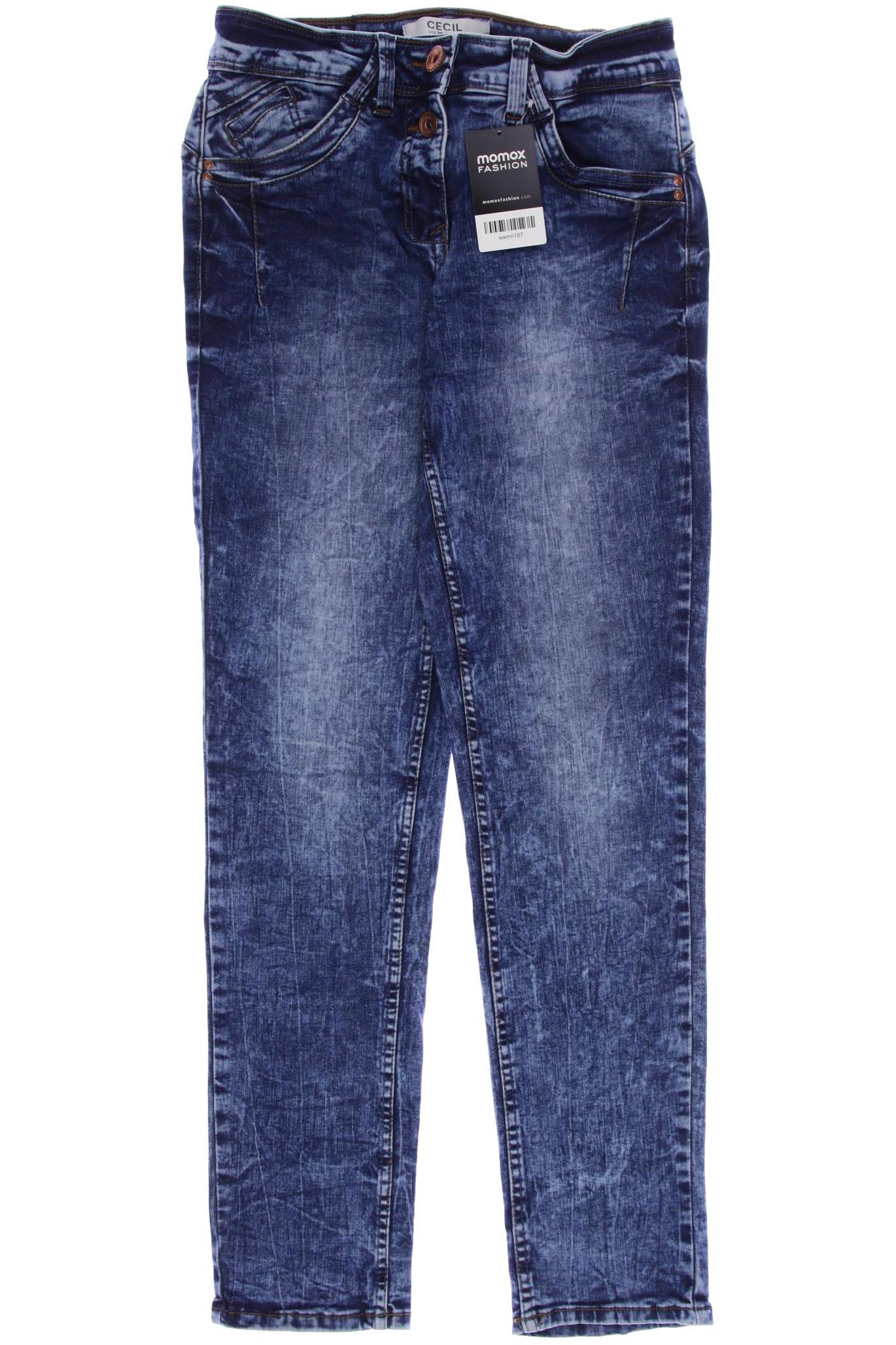 

CECIL Damen Jeans, blau