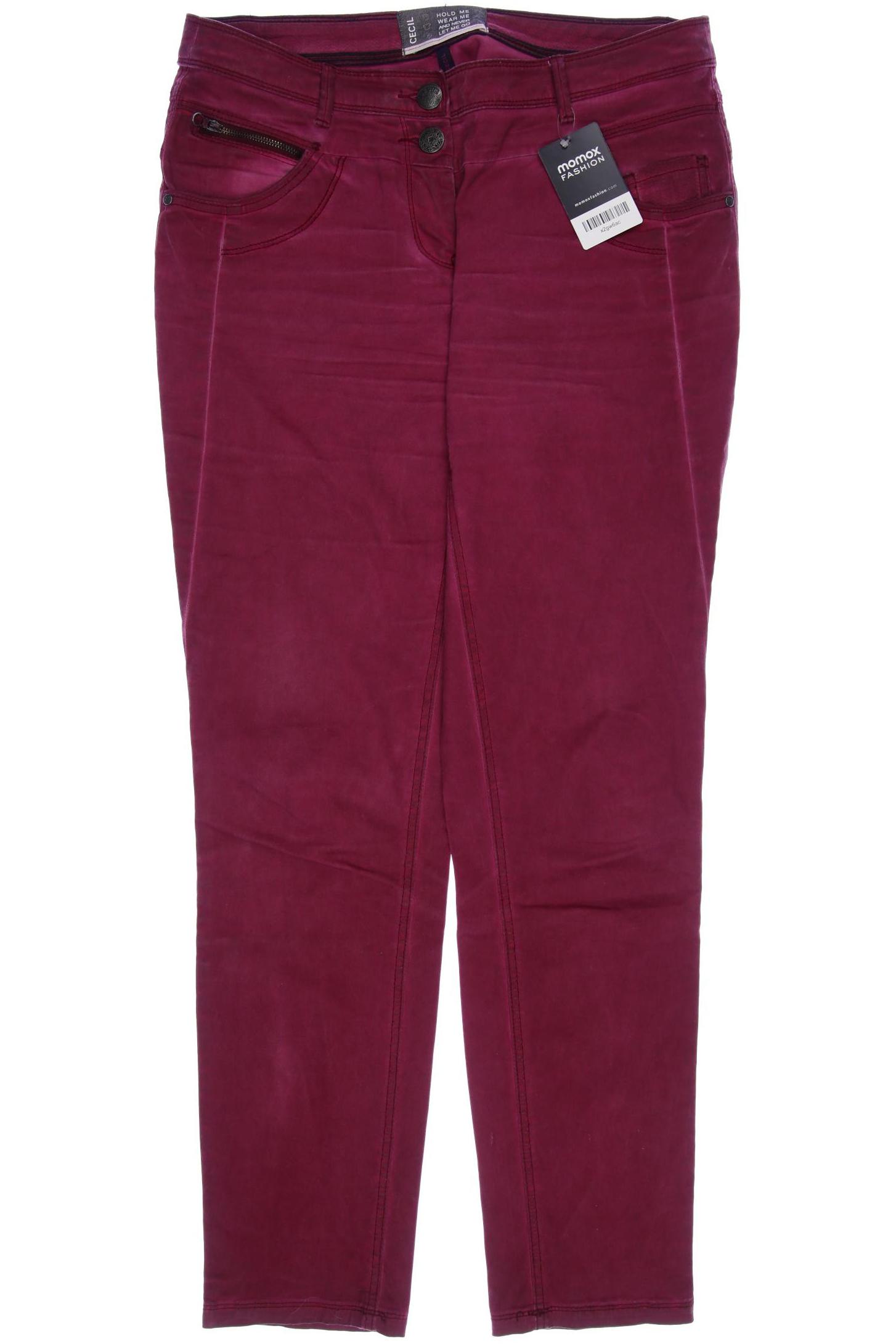 

CECIL Damen Jeans, bordeaux