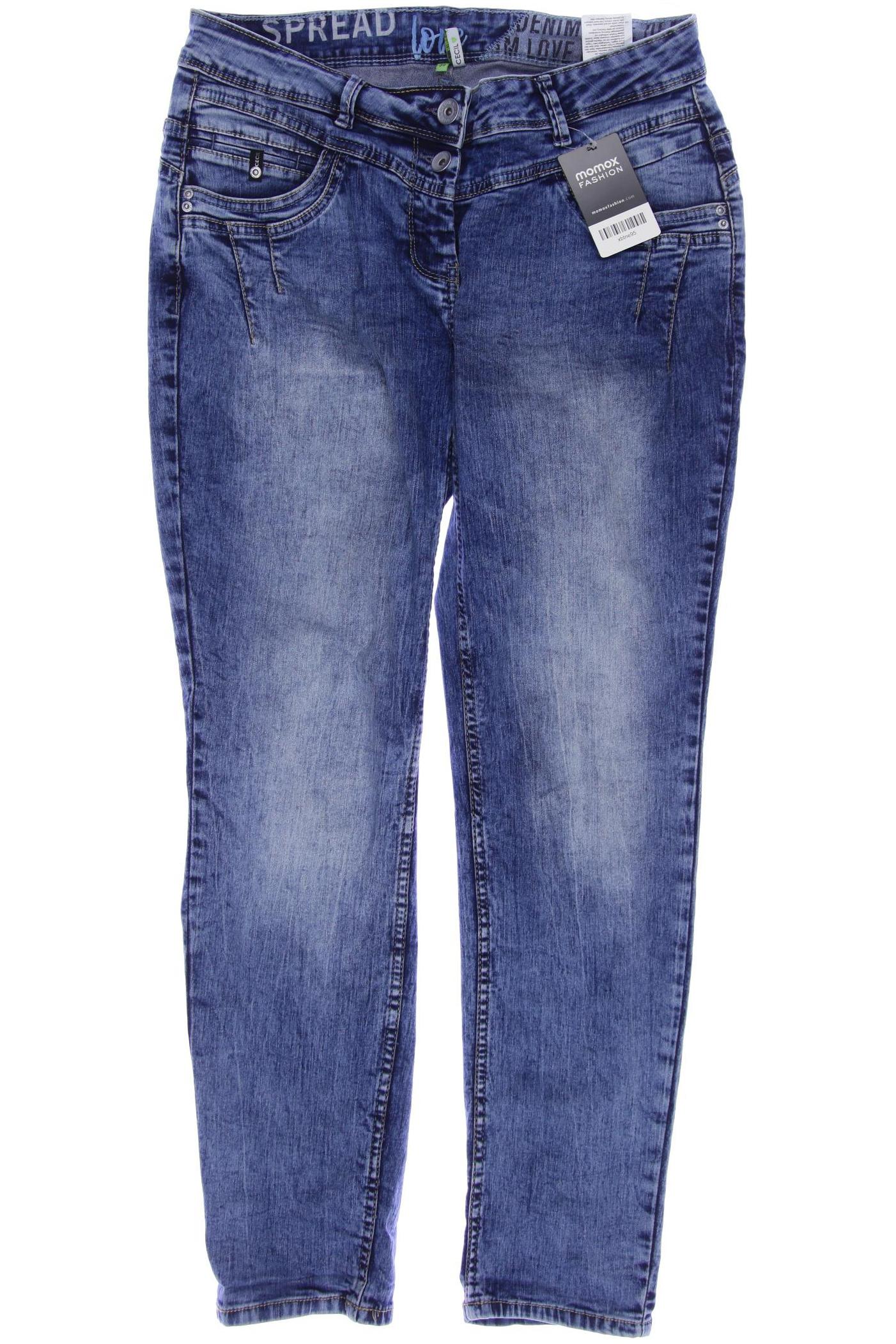 

CECIL Damen Jeans, blau