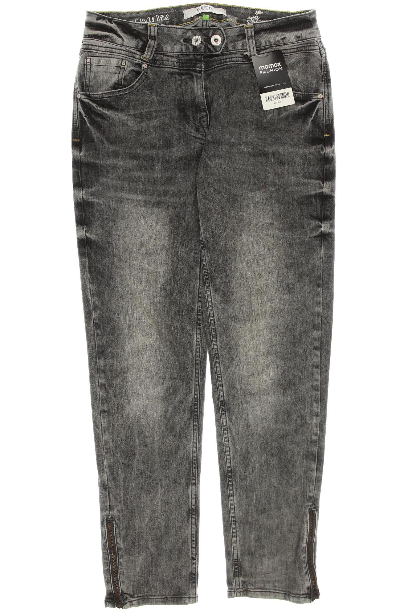 

CECIL Damen Jeans, grau