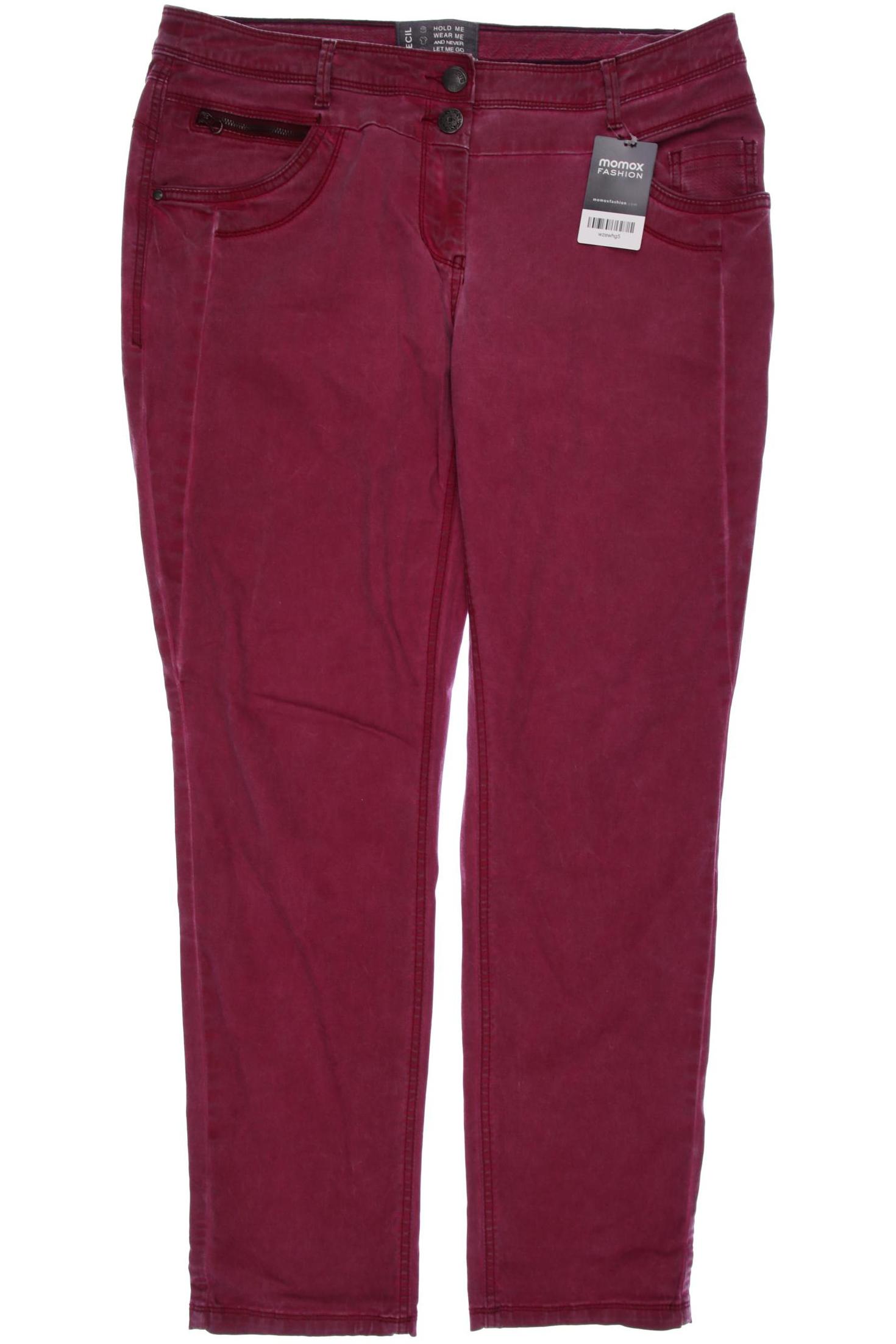 

CECIL Damen Jeans, bordeaux