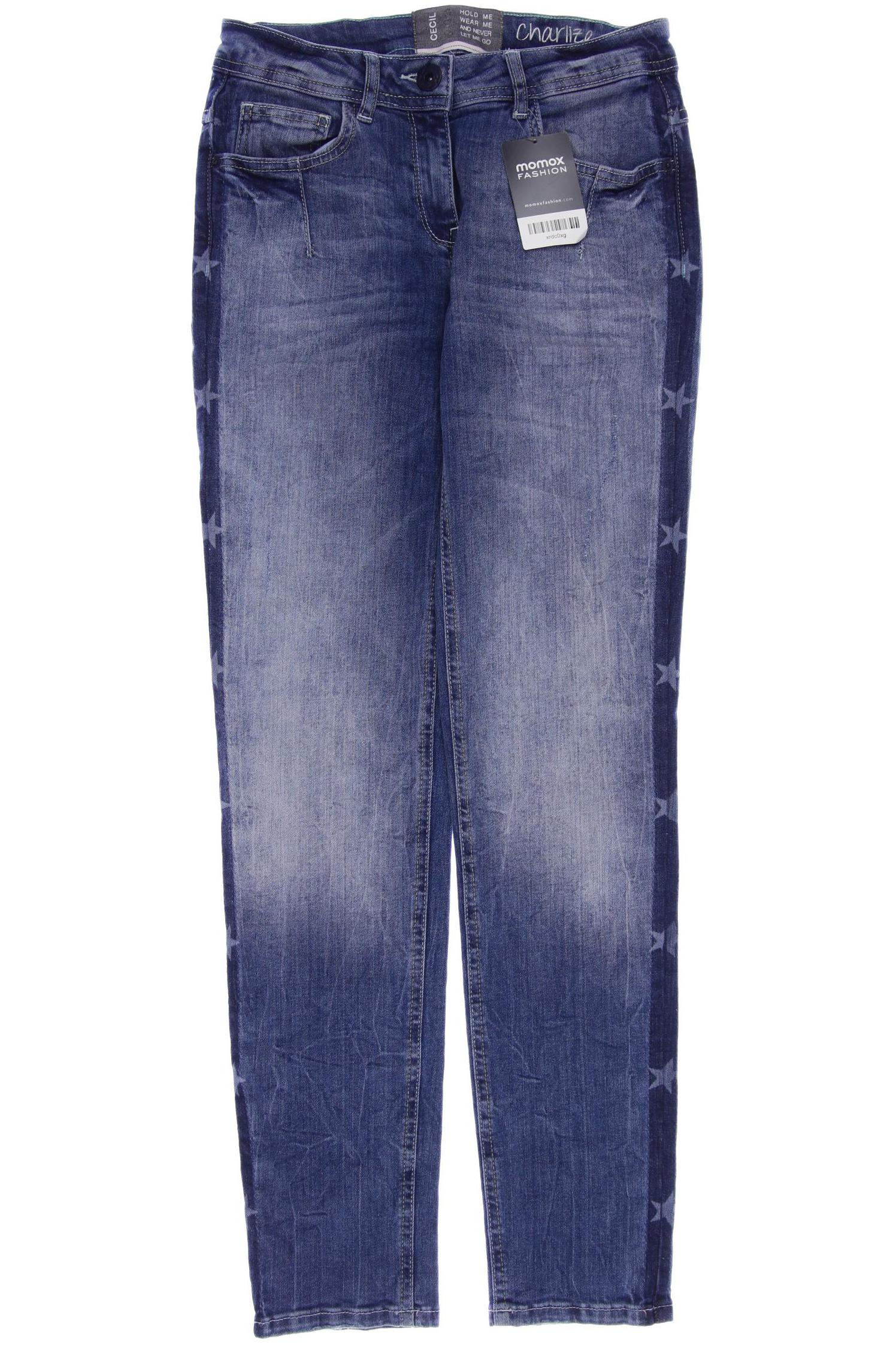 

CECIL Damen Jeans, blau