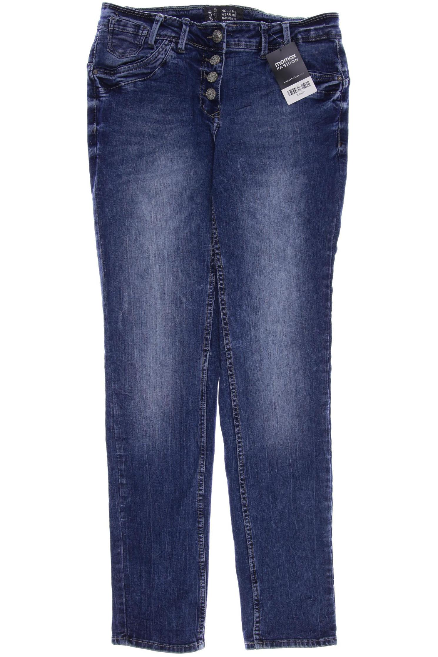 

CECIL Damen Jeans, blau