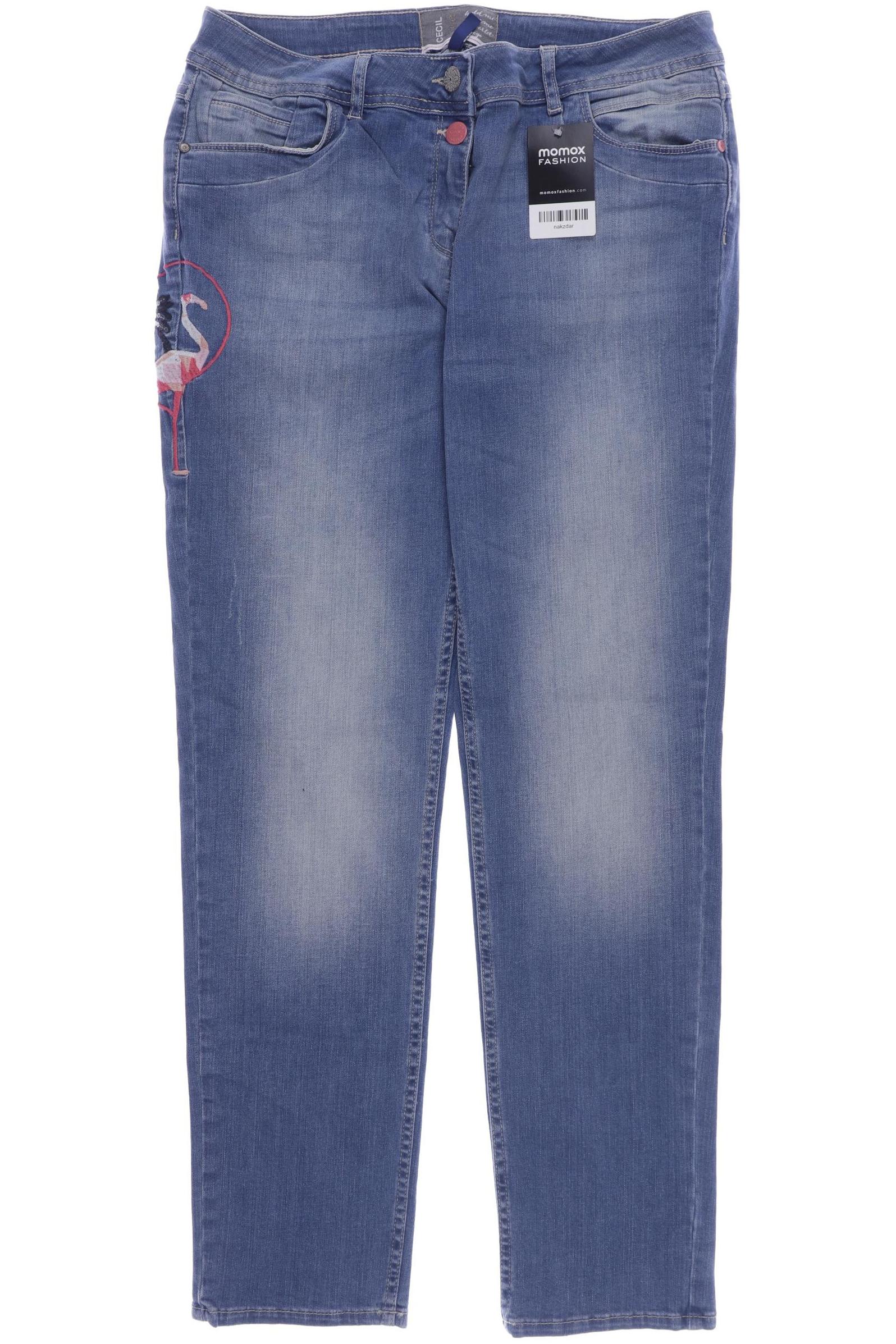 

CECIL Damen Jeans, blau