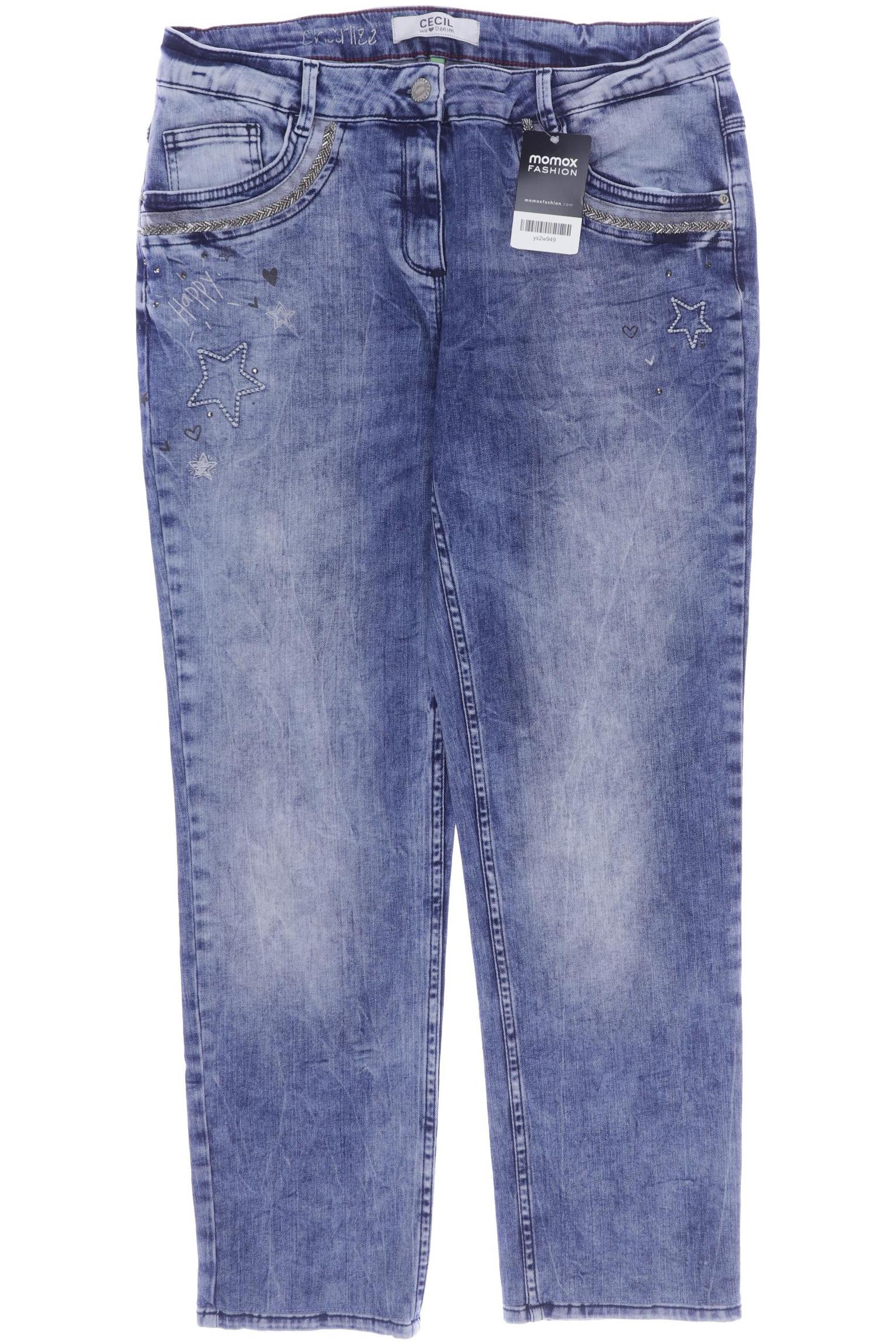 

CECIL Damen Jeans, blau