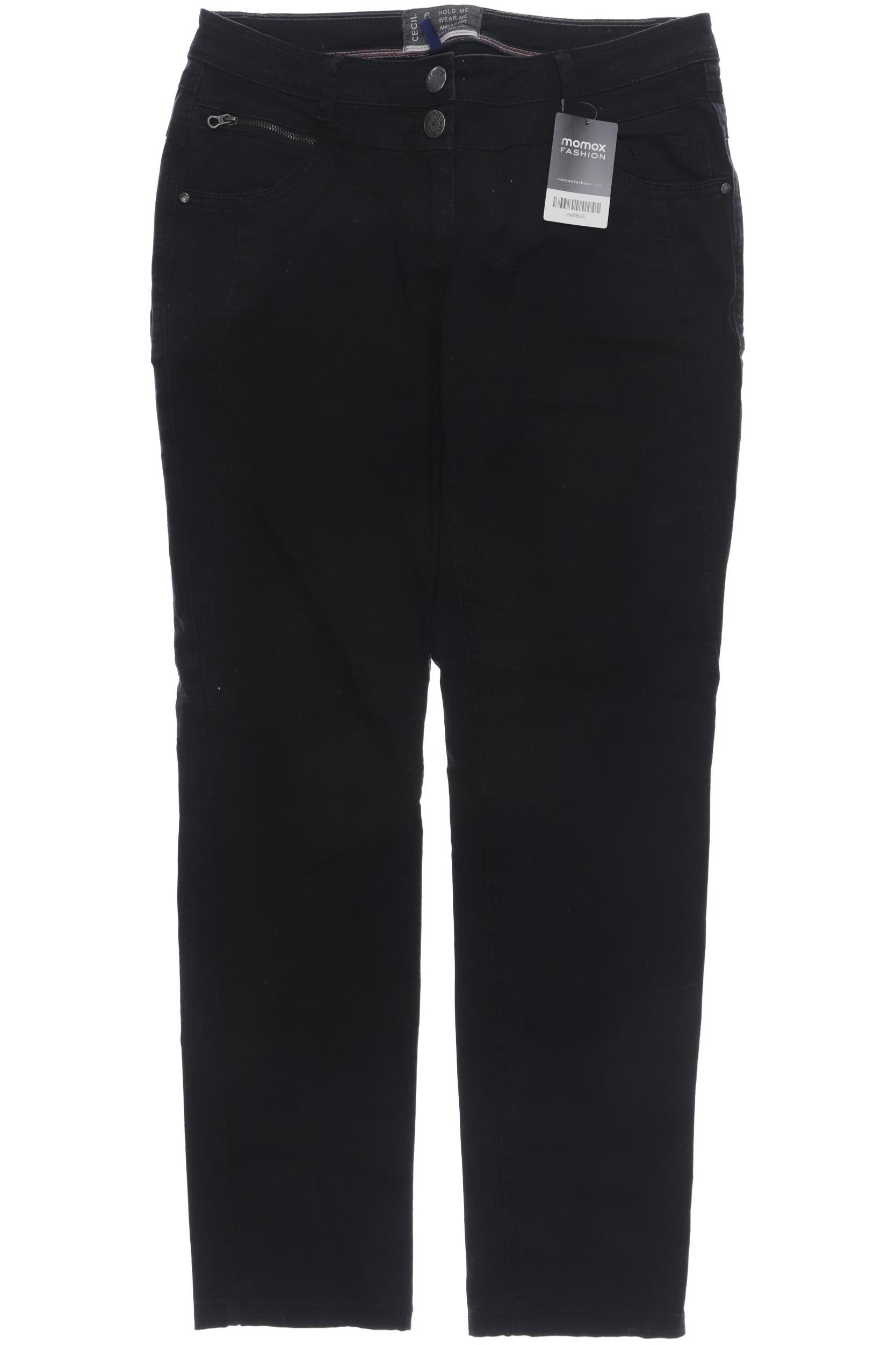 

CECIL Damen Jeans, schwarz
