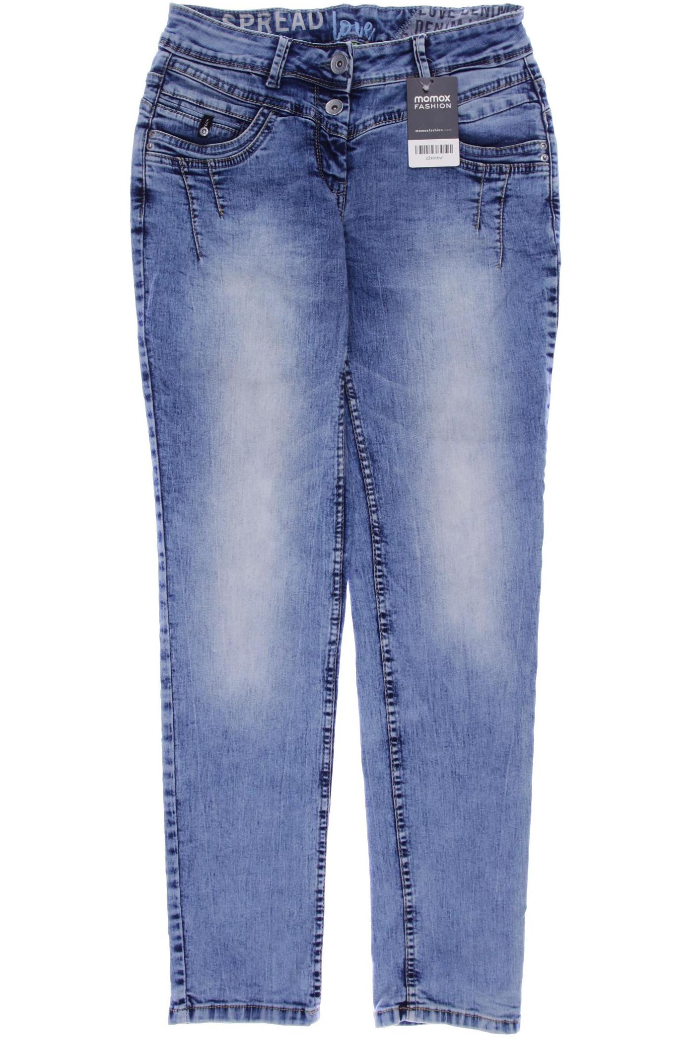 

CECIL Damen Jeans, blau