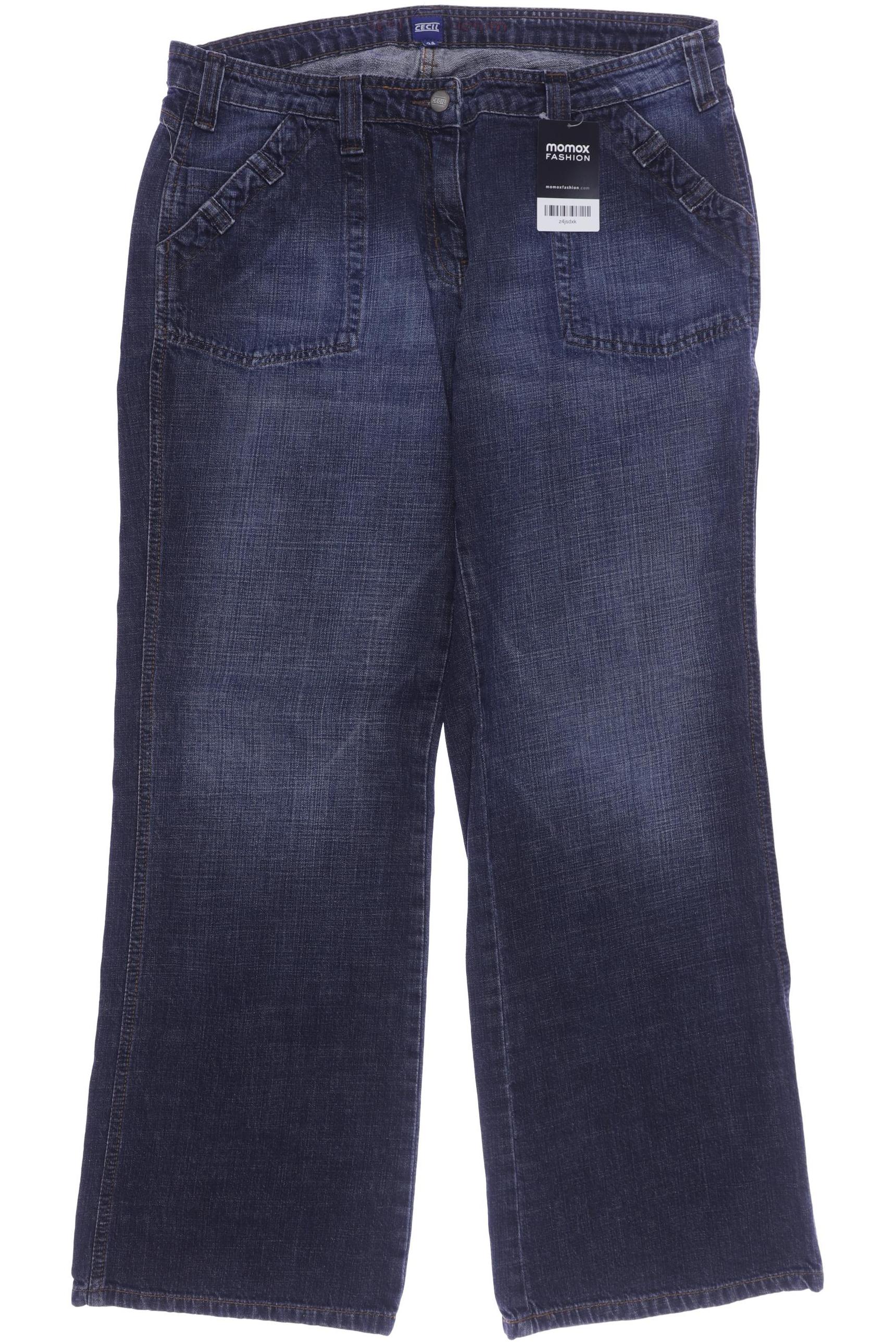 

CECIL Damen Jeans, blau