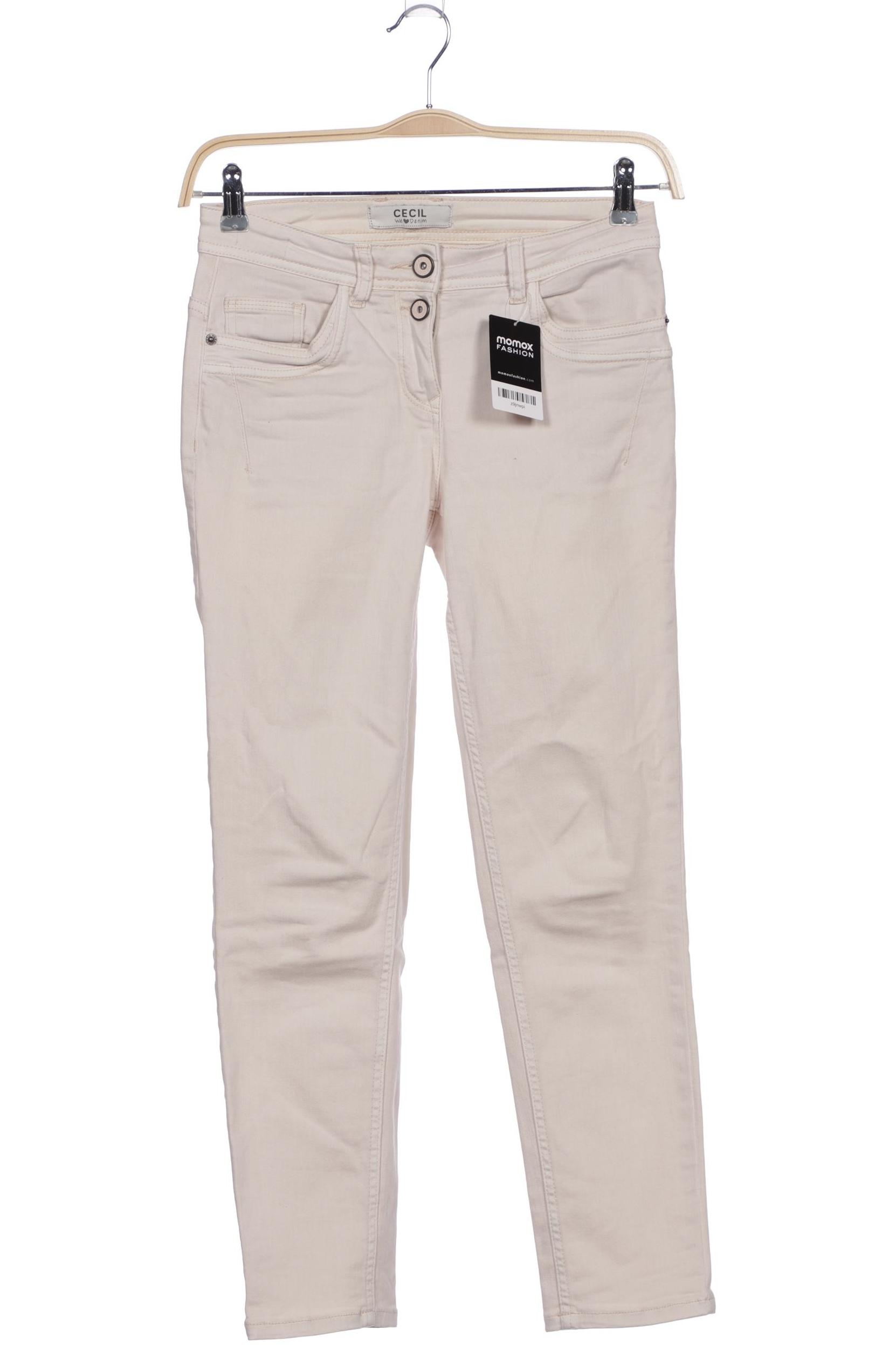 

Cecil Damen Jeans, cremeweiß, Gr. 26