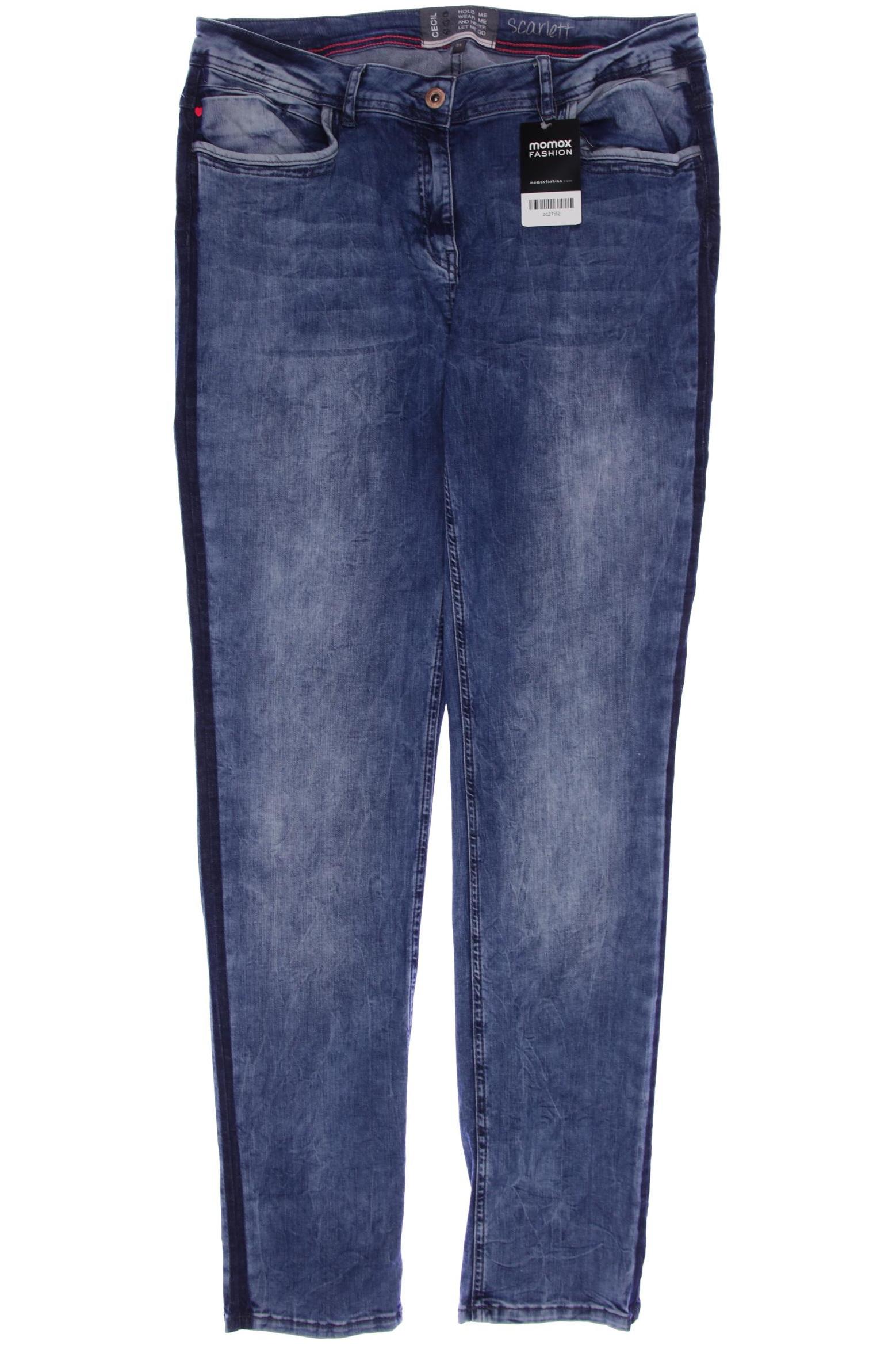 

CECIL Damen Jeans, blau