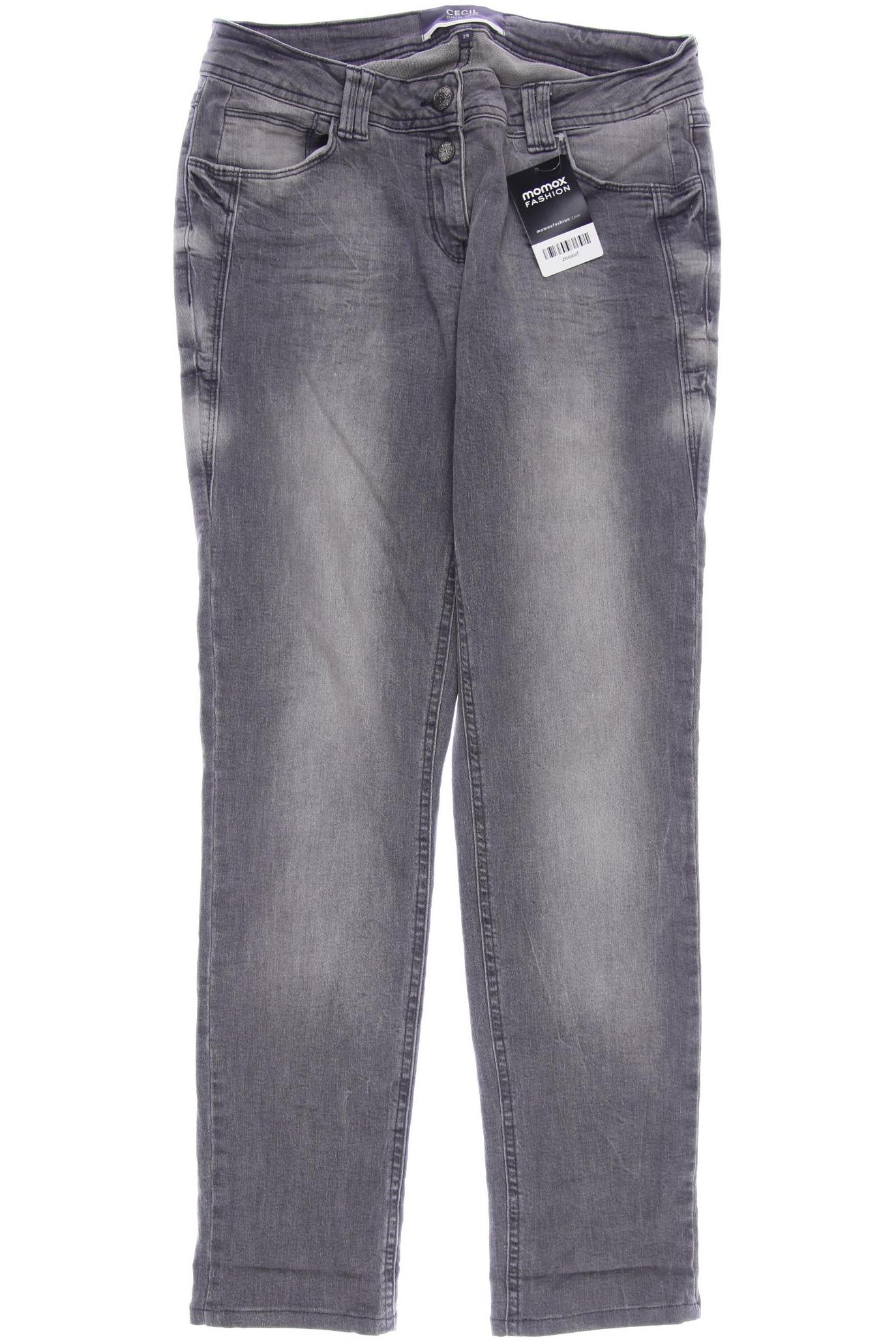 

CECIL Damen Jeans, grau