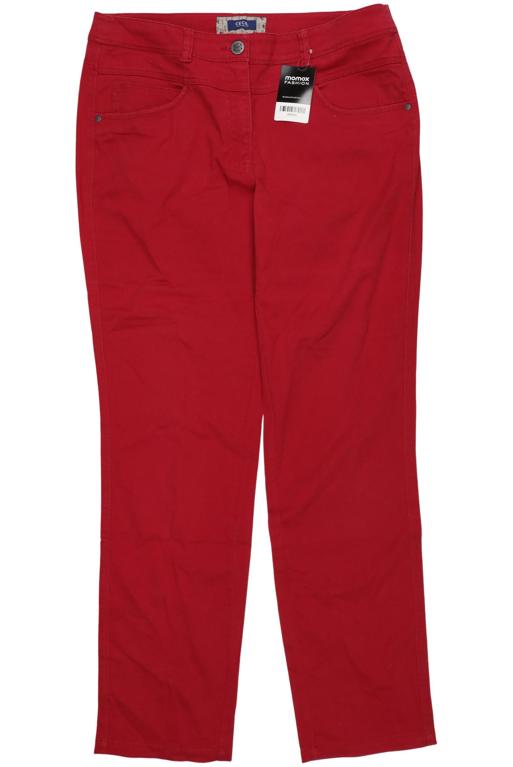 

Cecil Damen Jeans, rot, Gr. 34