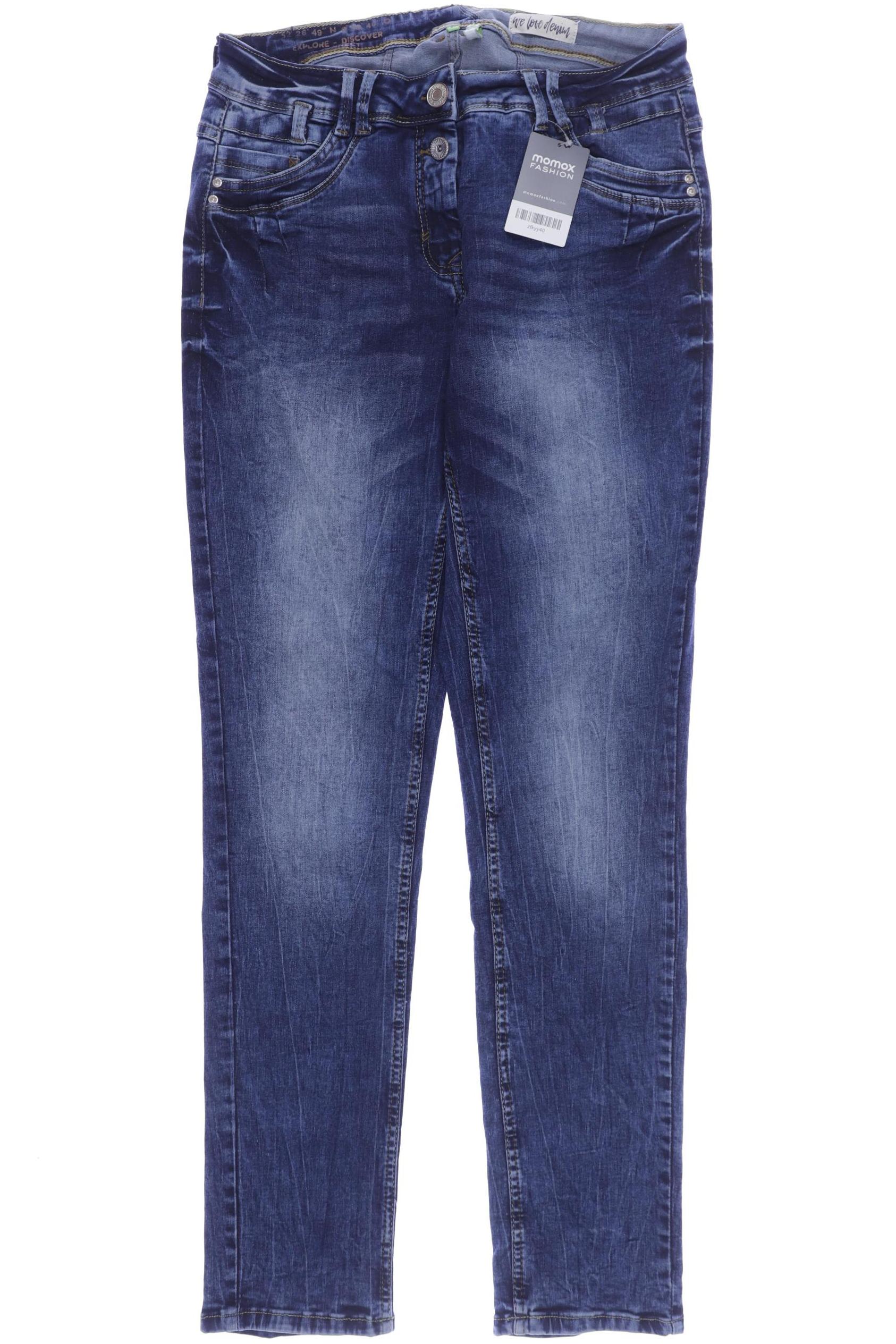 

CECIL Damen Jeans, blau