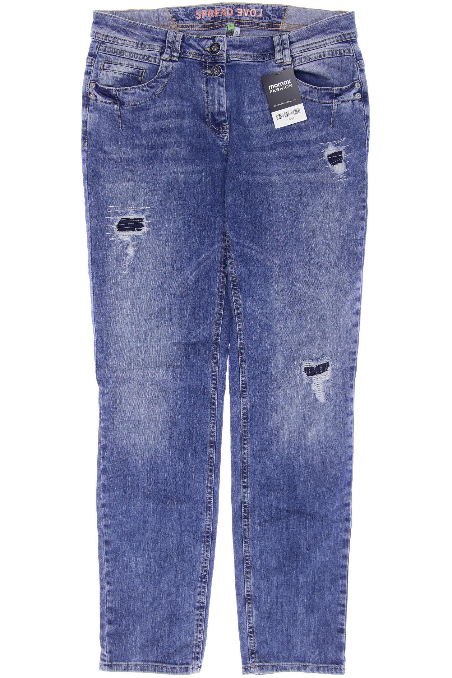 

CECIL Damen Jeans, blau