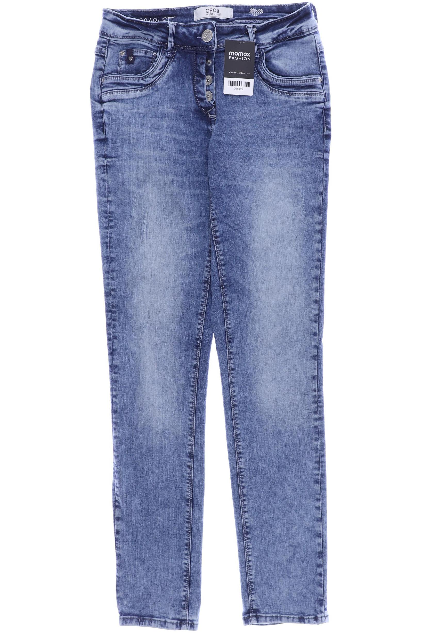 

CECIL Damen Jeans, blau